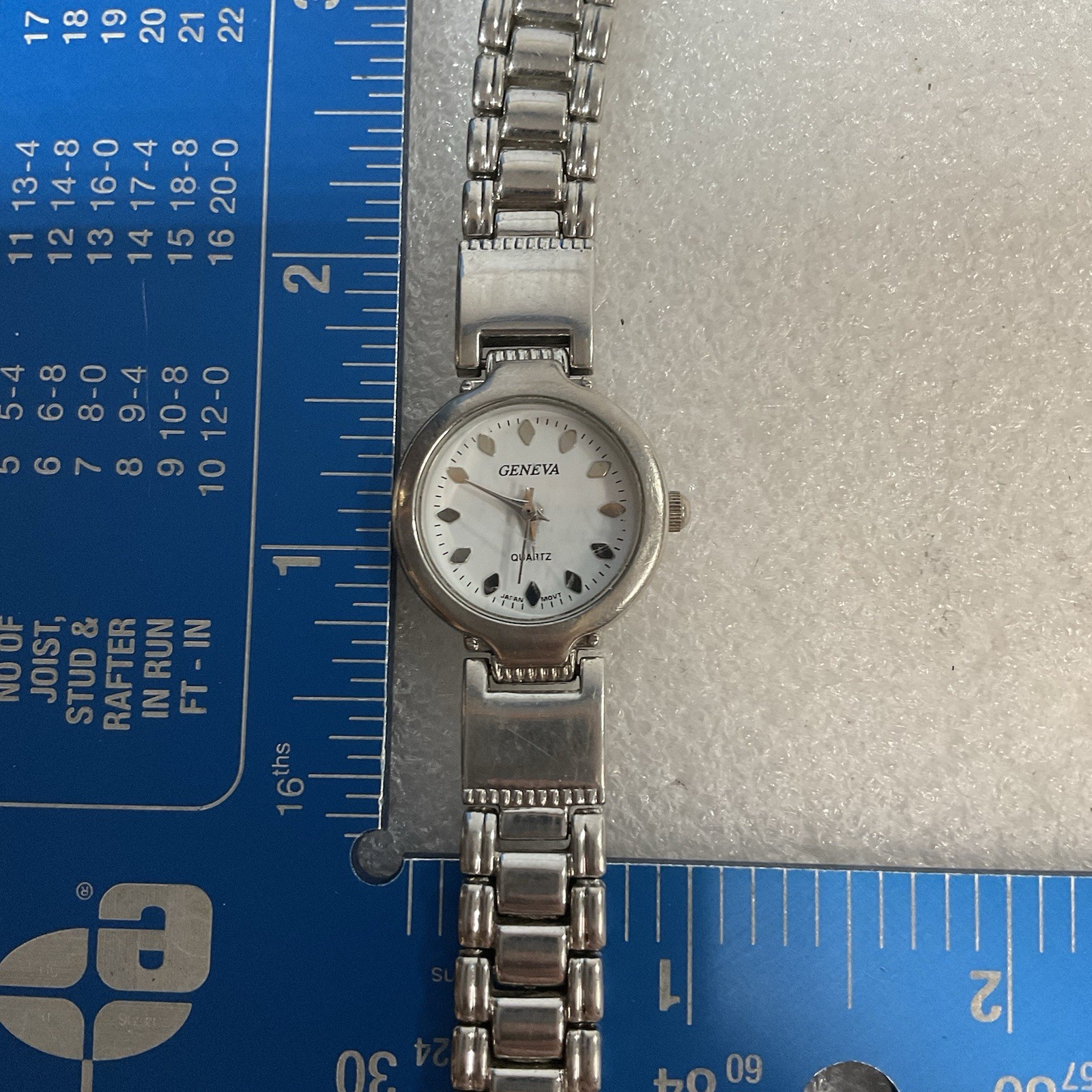 Geneva Watch Womens Metal Band White Dial Silver Color - Image 23