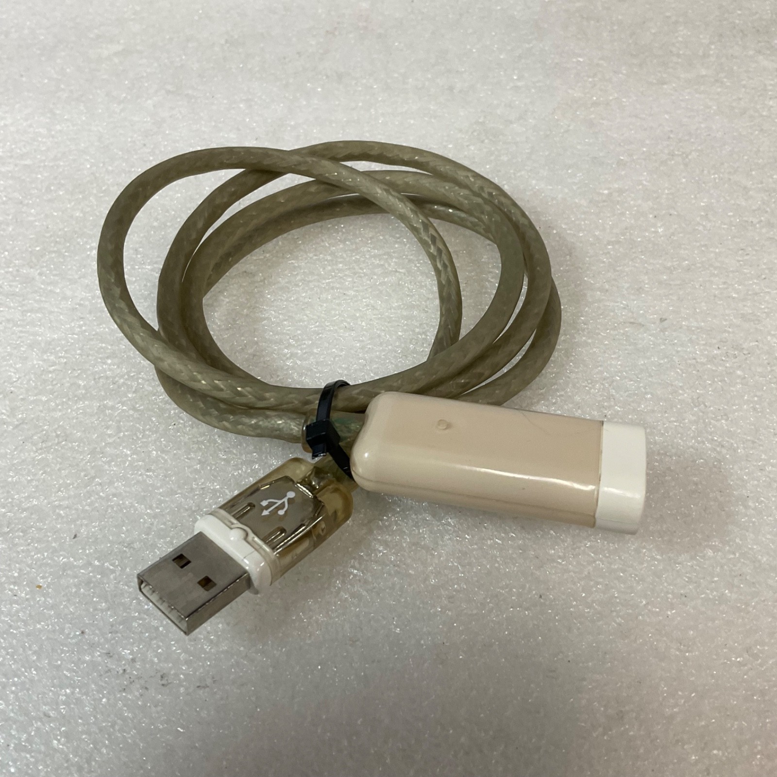 USB A Male to USB A Female Extension Cable Translucent Beige 40 in - Image 1