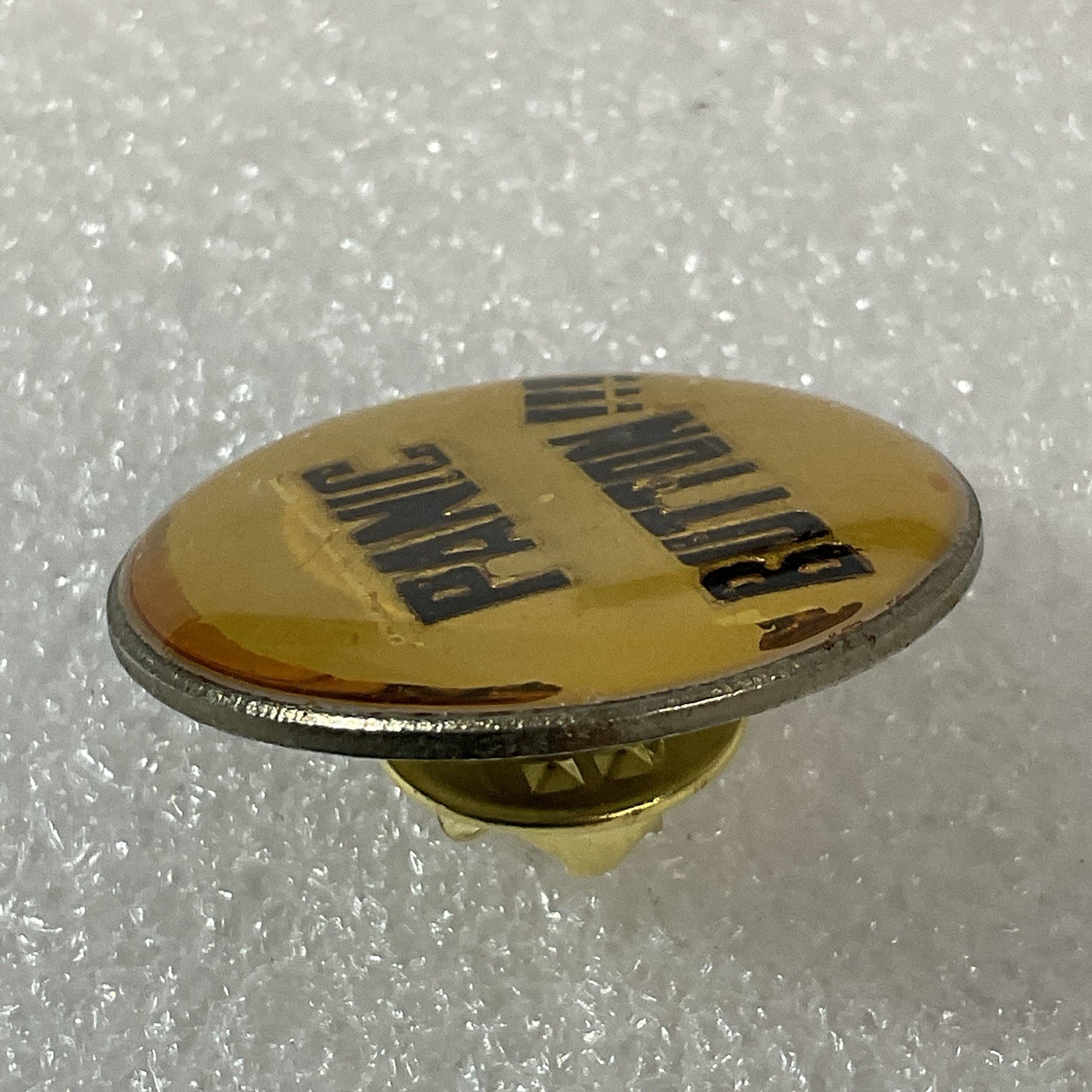 Panic Button !!! 1” Round Pin Vintage Metal Enamel GnuCollectibles - Image 4
