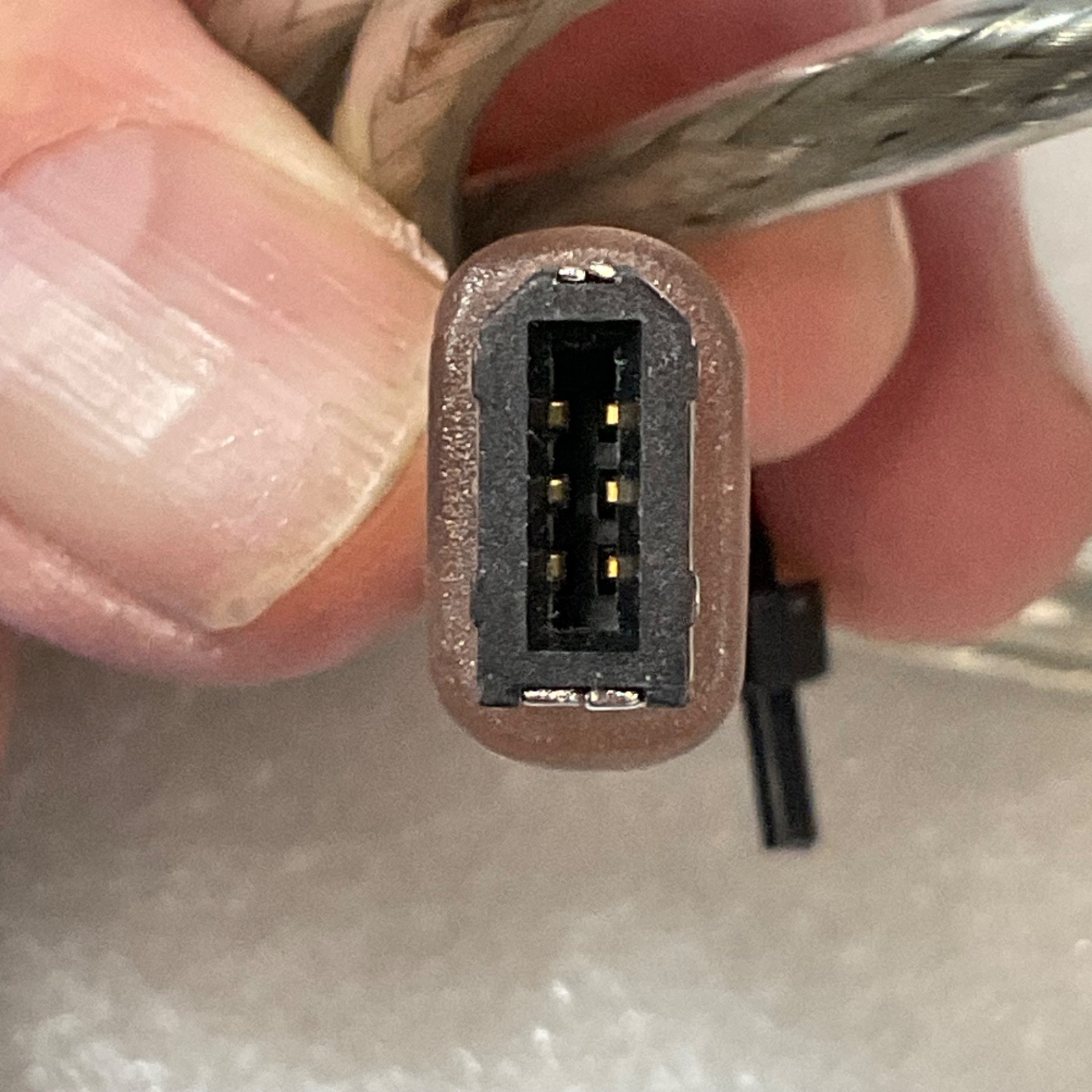 FireWire 400 IEEE 1394 6-Pin Male to Male Cable Clear Braided 40 in - Image 6