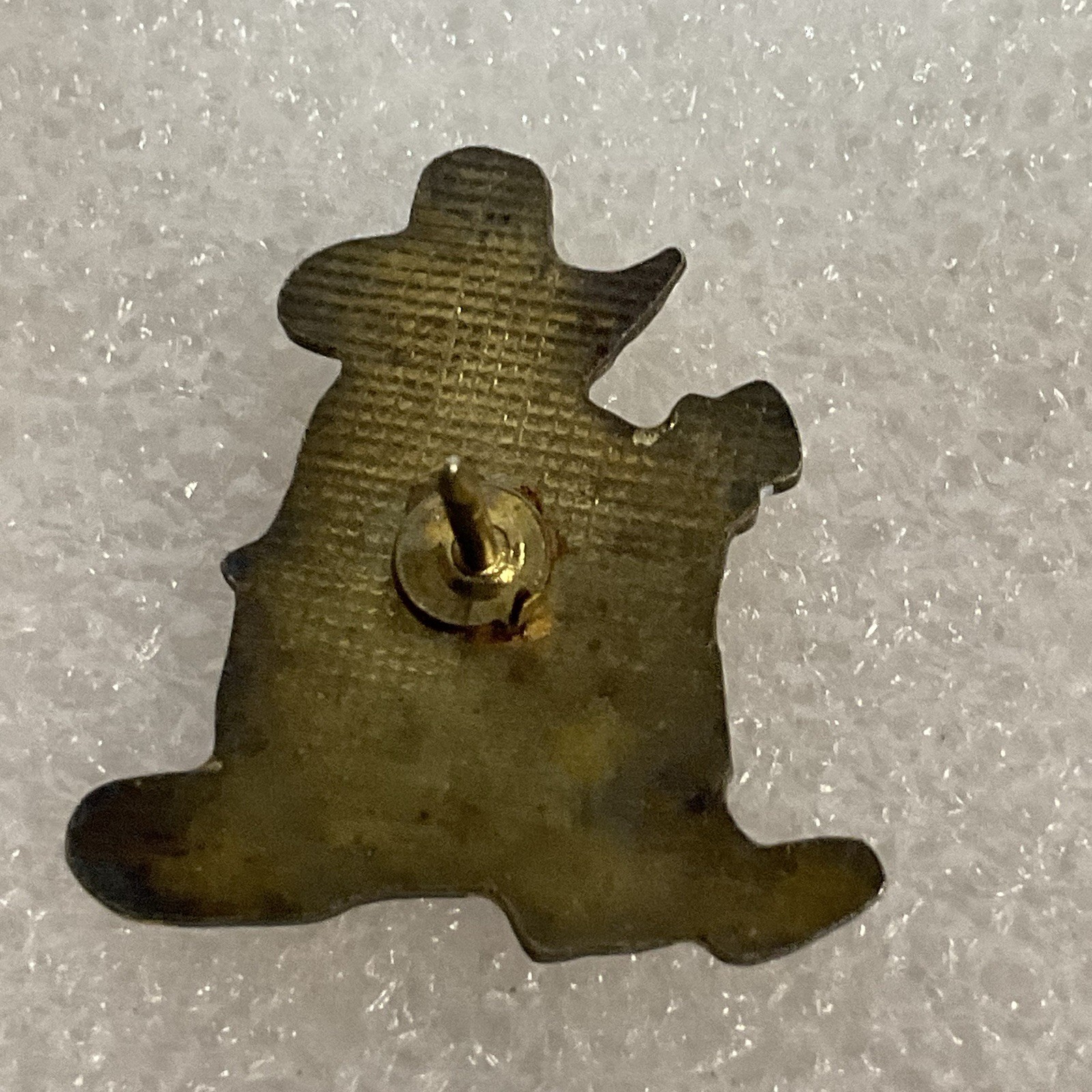 Vintage Cowboy Sitting On Log Metal Enamel 1” Pin GnuCollectibles - Image 4
