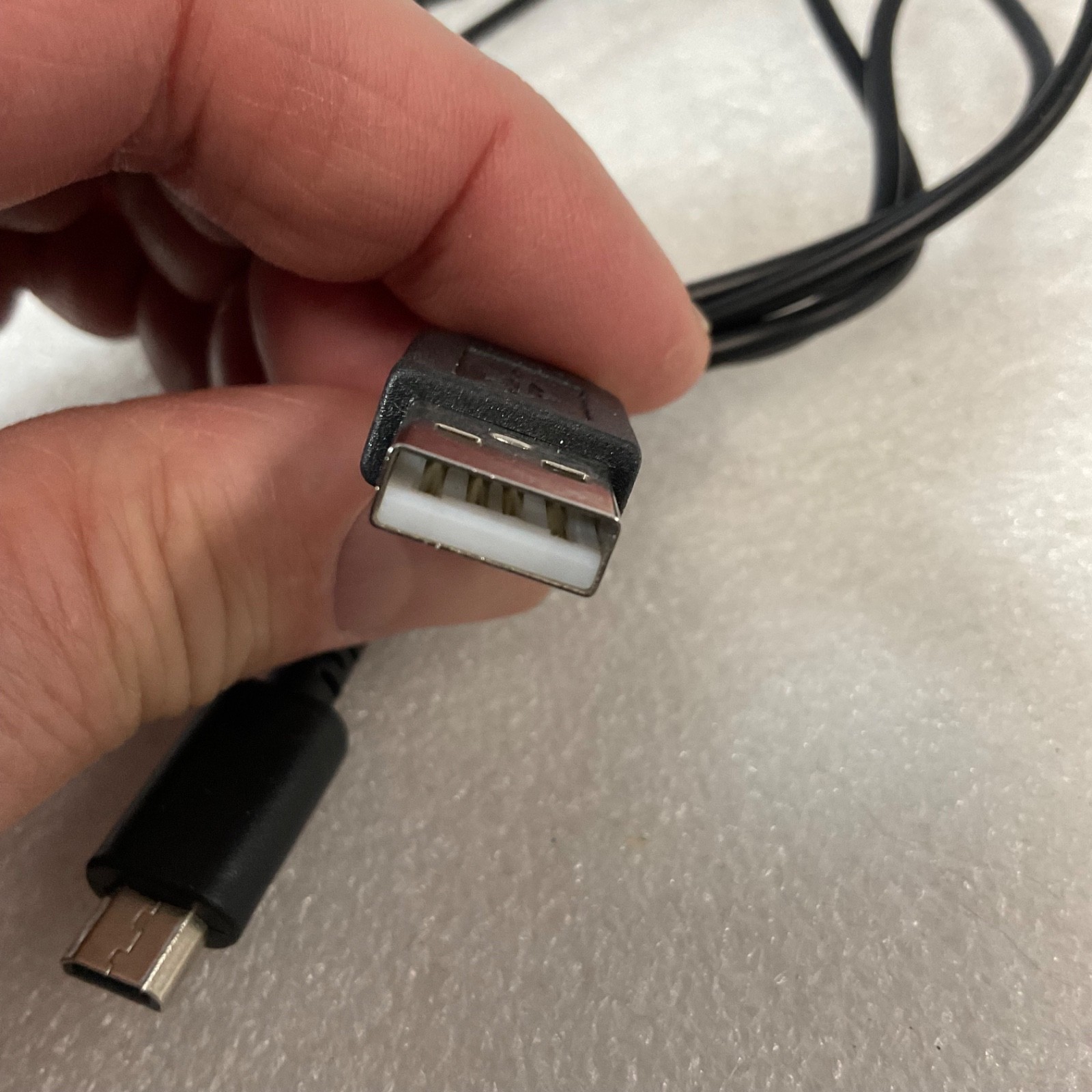 USB Type A to Micro USB Cable 48 in Black Charging Data Cord - Image 4