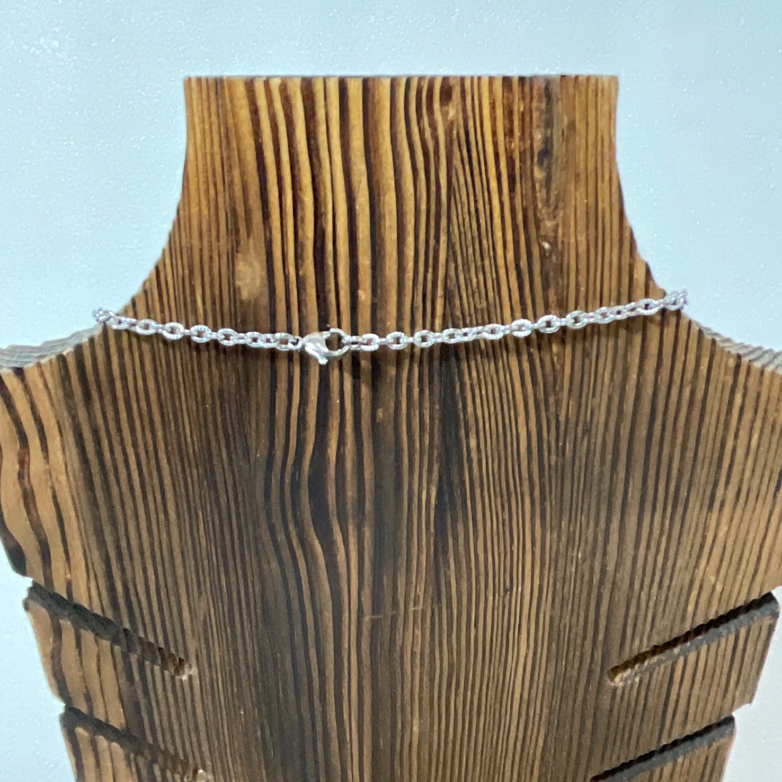 18in Two Tone Heart Pendant Necklace Silver Gold Tone Rope Chain 0.48oz Fashion - Image 3