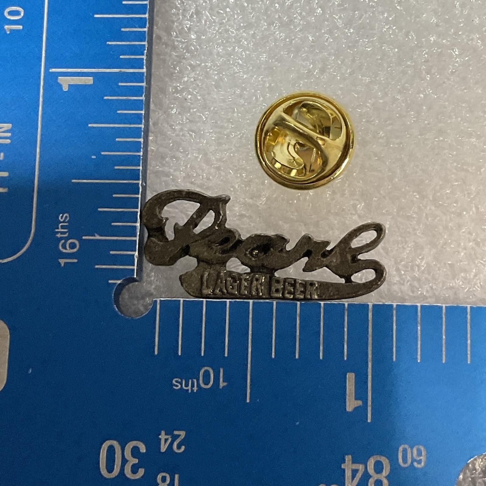 Vintage Pearl Lager Beer 1” Metal Pin Pinback GnuCollectibles - Image 5