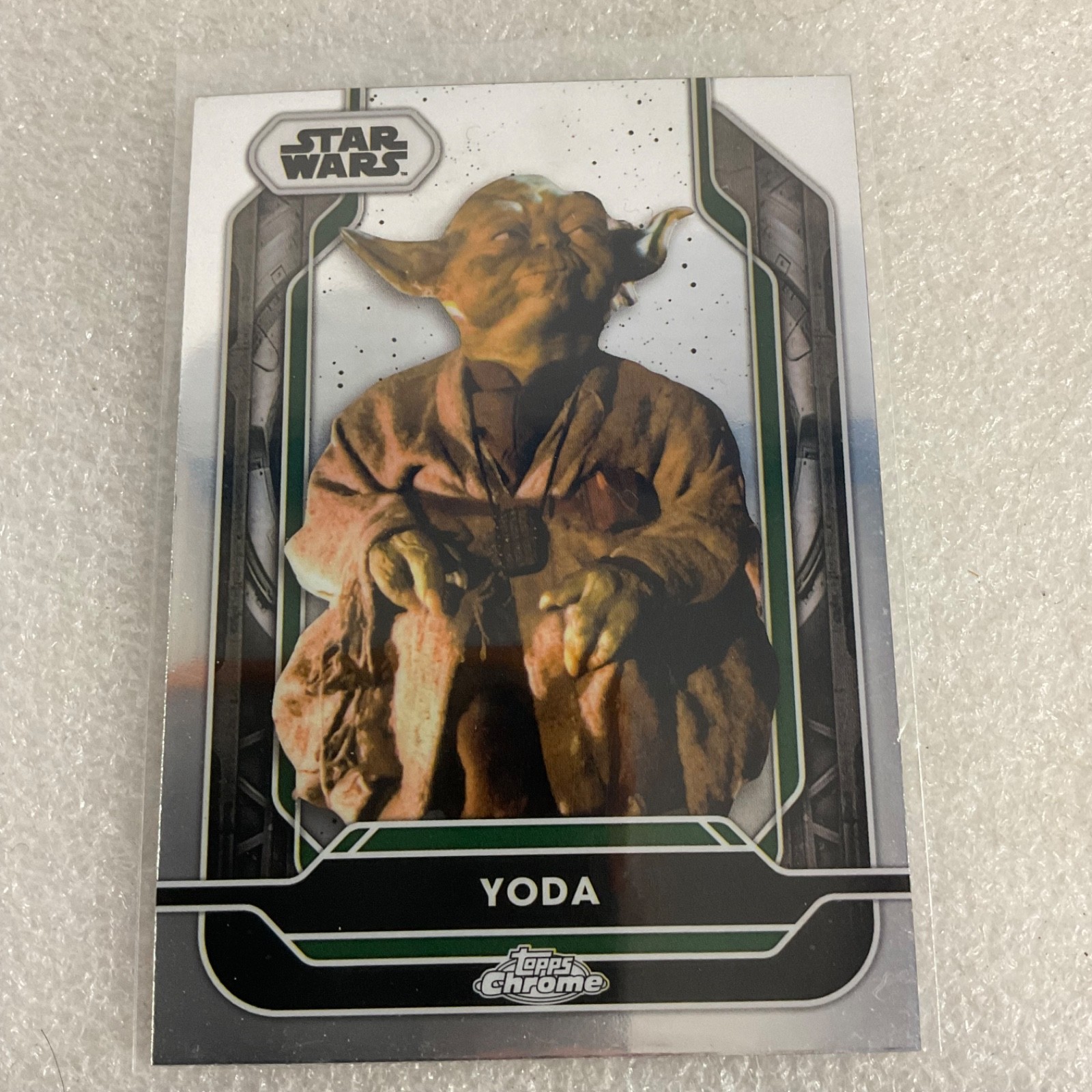Topps Star Wars 10 Card Lot Yoda Ahsoka Boba Fett Grogu Chrome Galaxy - Image 4
