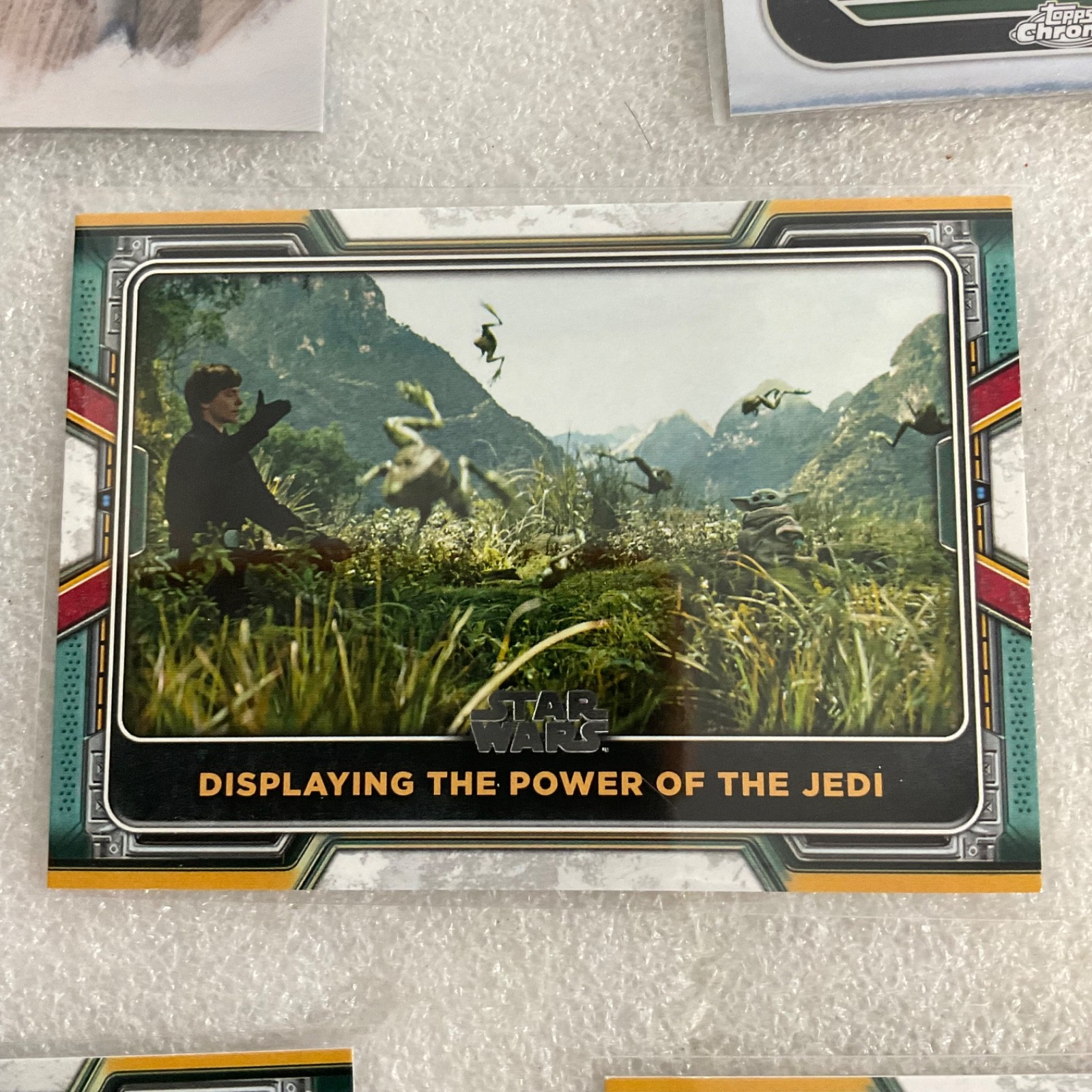 Topps Star Wars 10 Card Lot Yoda Ahsoka Boba Fett Grogu Chrome Galaxy - Image 7