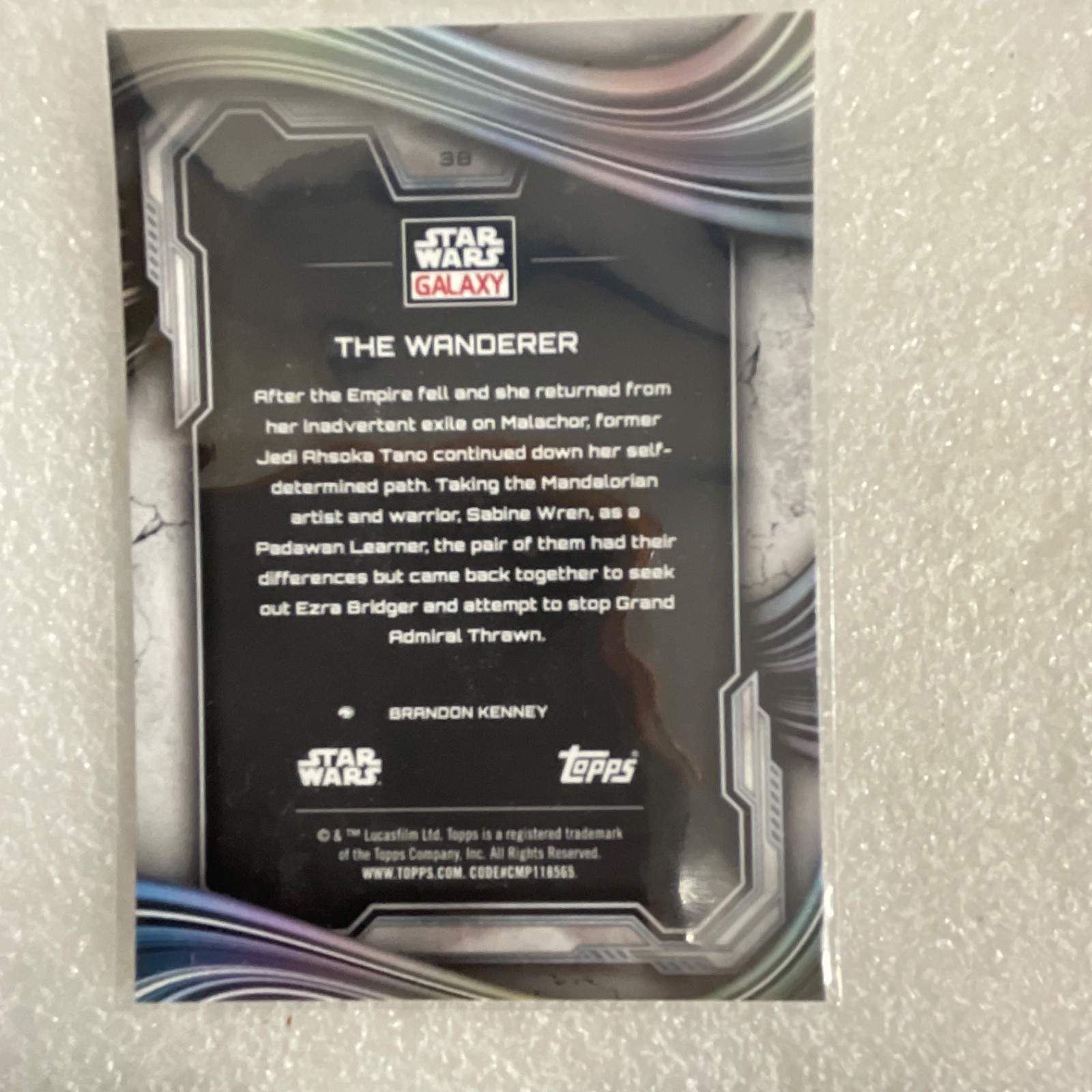 Topps Star Wars 10 Card Lot Yoda Ahsoka Boba Fett Grogu Chrome Galaxy - Image 13