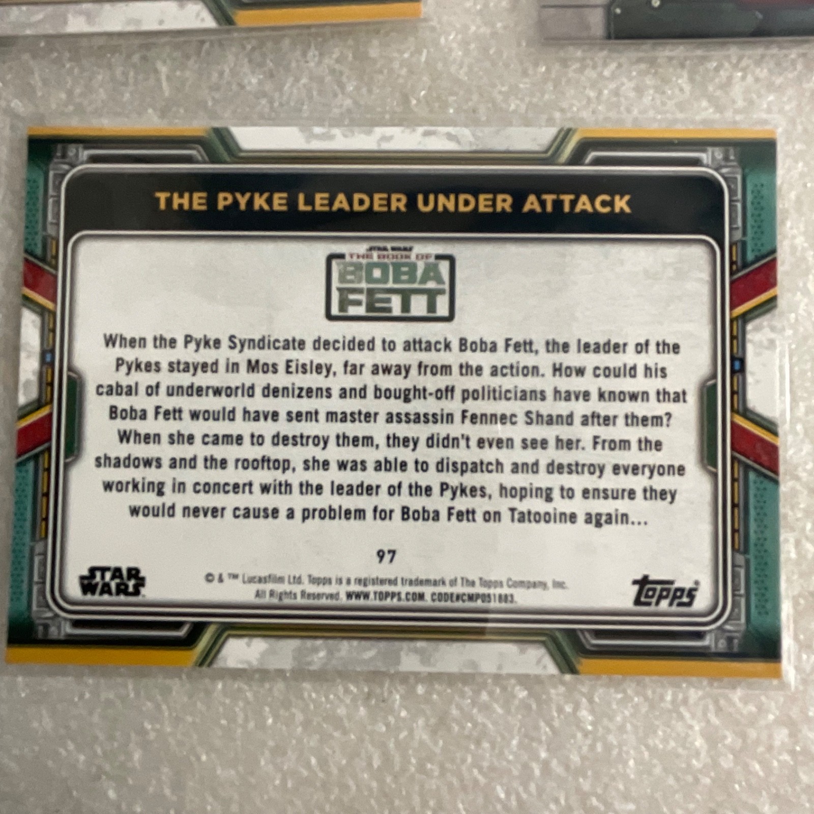 Topps Star Wars 10 Card Lot Yoda Ahsoka Boba Fett Grogu Chrome Galaxy - Image 21