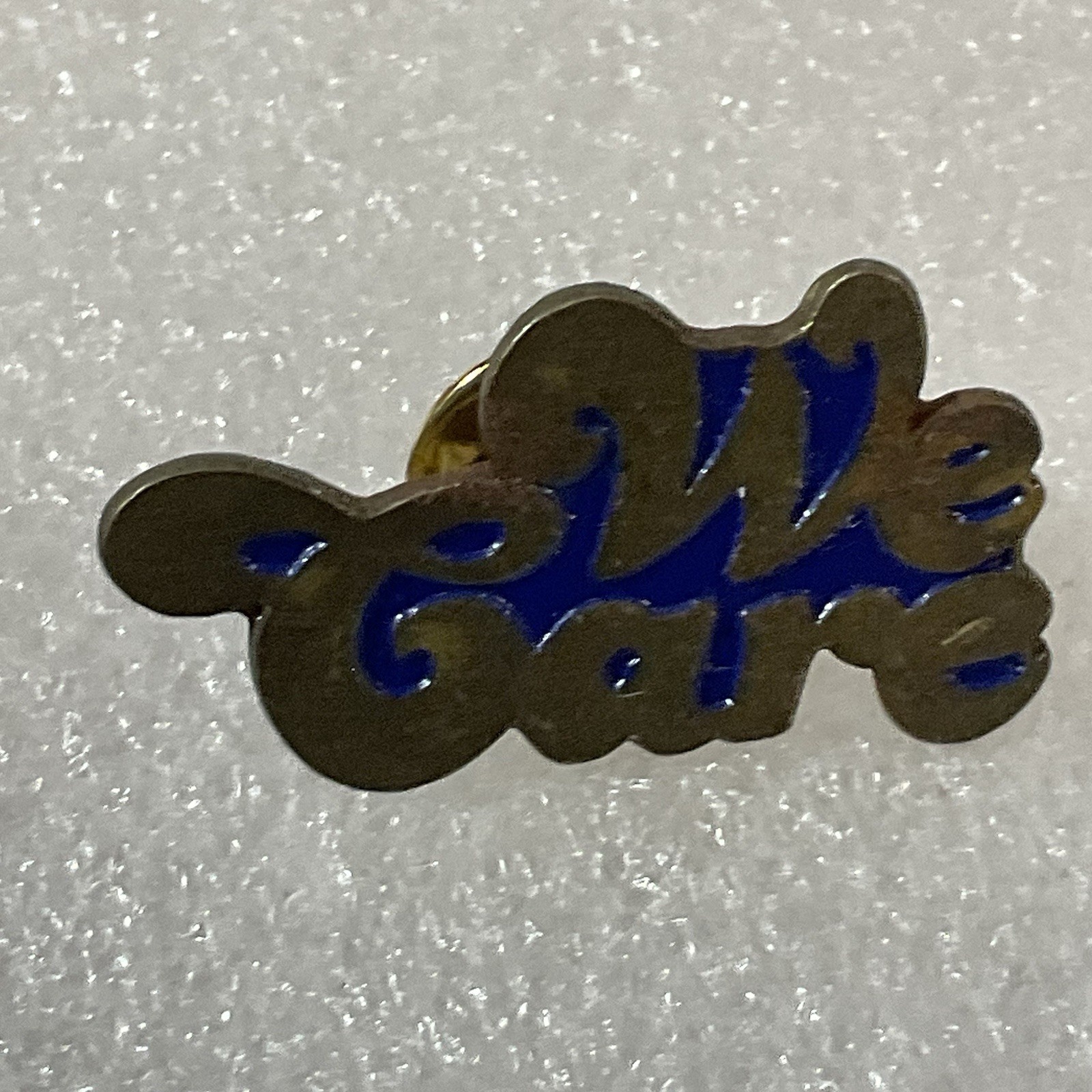 We Care Vintage 1.25” Enamel On Mental Pin Pinback GnuCollectibles - Image 1