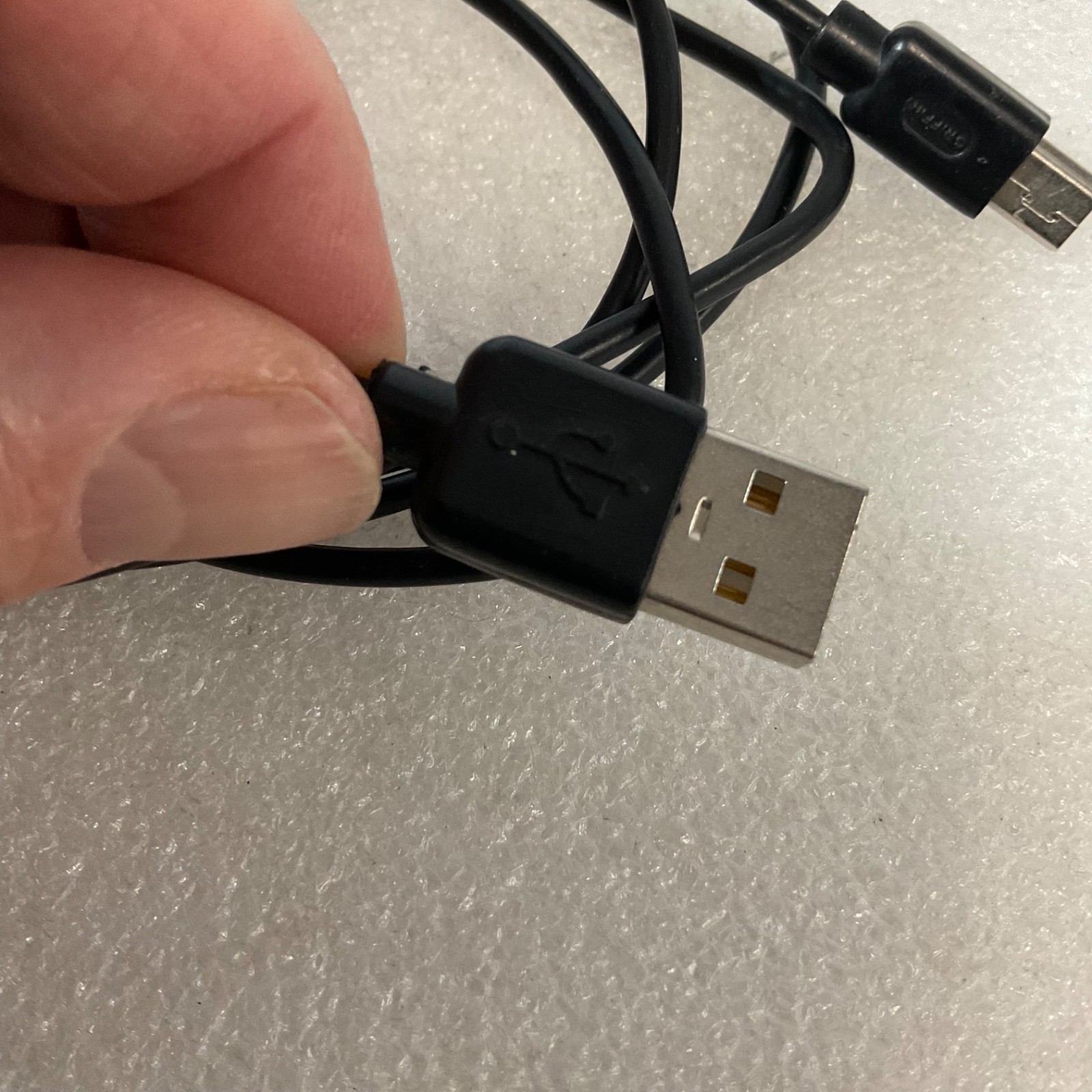48 in USB A to Micro USB Cable Black - Image 6