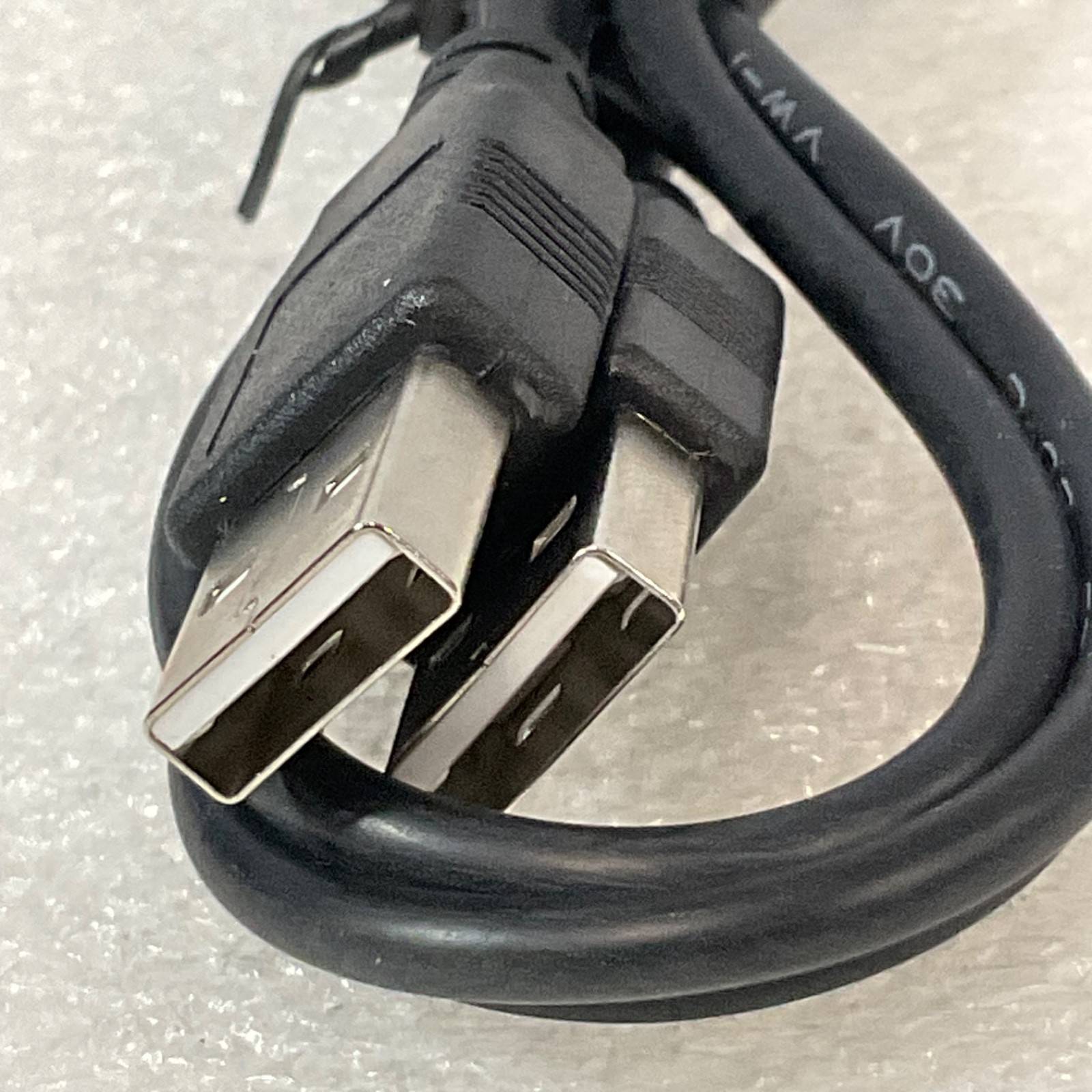 USB Type A Male to Male Cable Black 40 in - Image 2