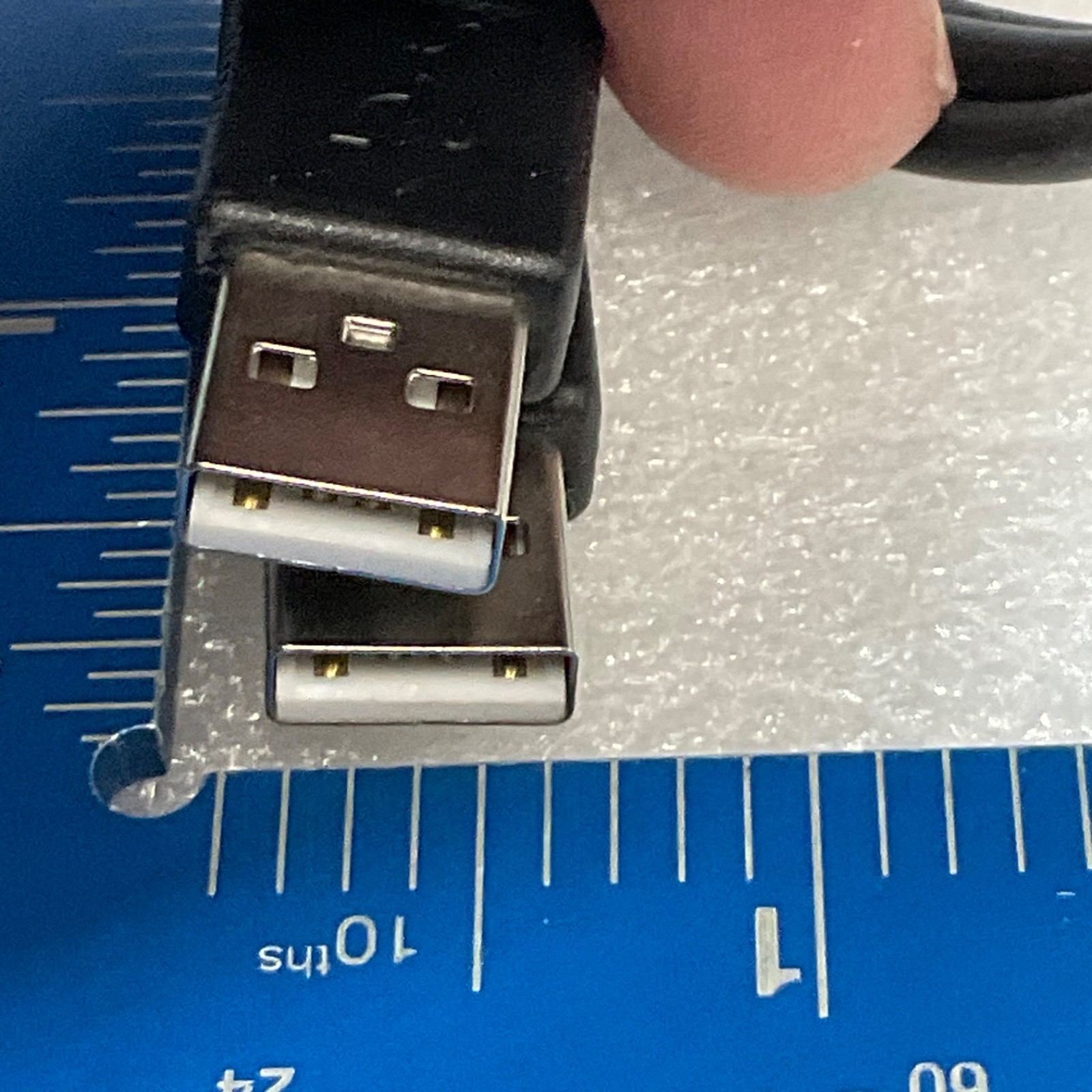 USB Type A Male to Male Cable Black 40 in - Image 4