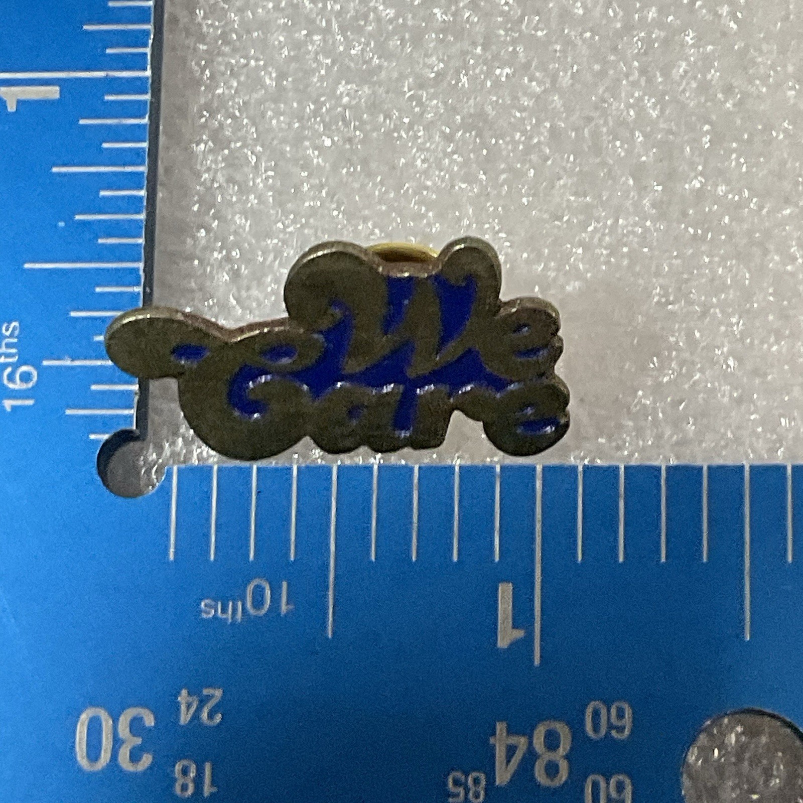 We Care Vintage 1.25” Enamel On Mental Pin Pinback GnuCollectibles - Image 3