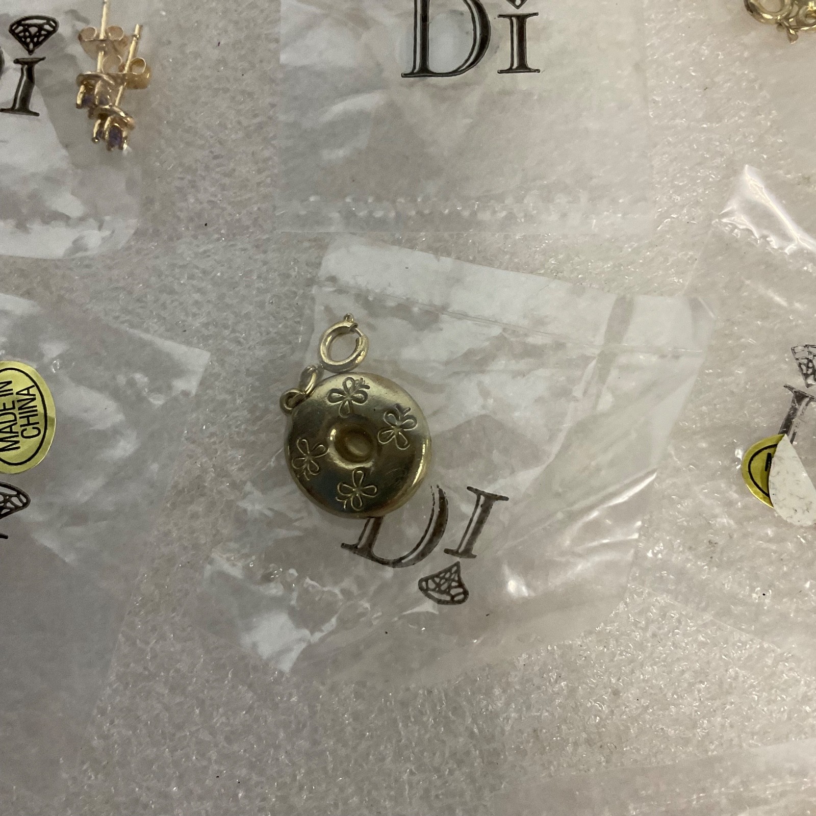 Diamonds International Di Lot Gold Tone Charm Bracelets Earrings & Charms Set - Image 10