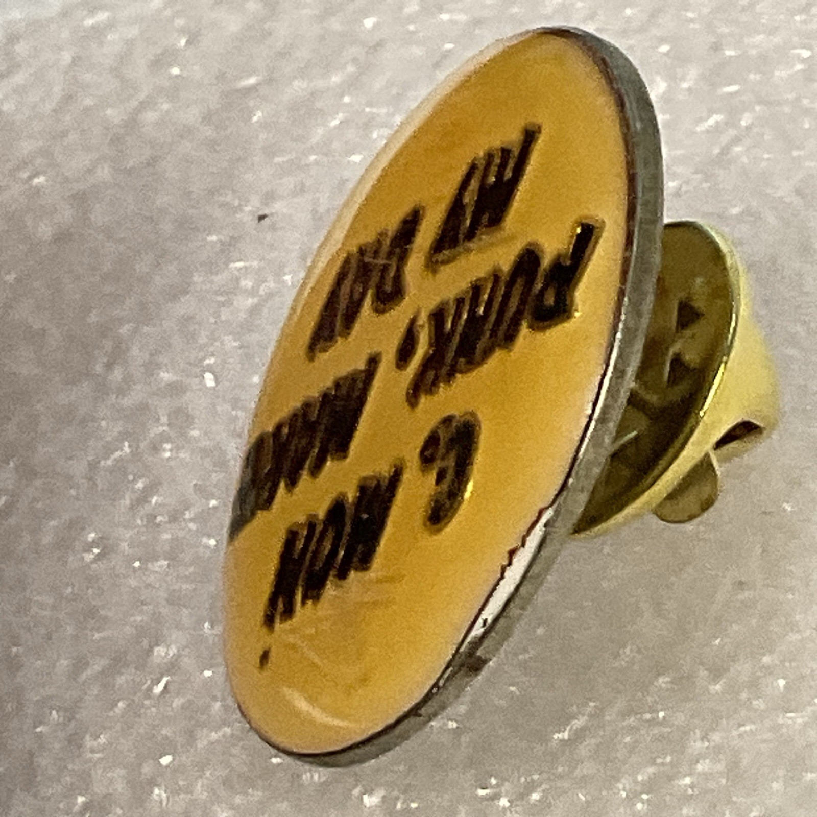 C’Mon Punk, Make My Day Vintage Enamel On Metal 1” Round Pin Pinback - Image 6