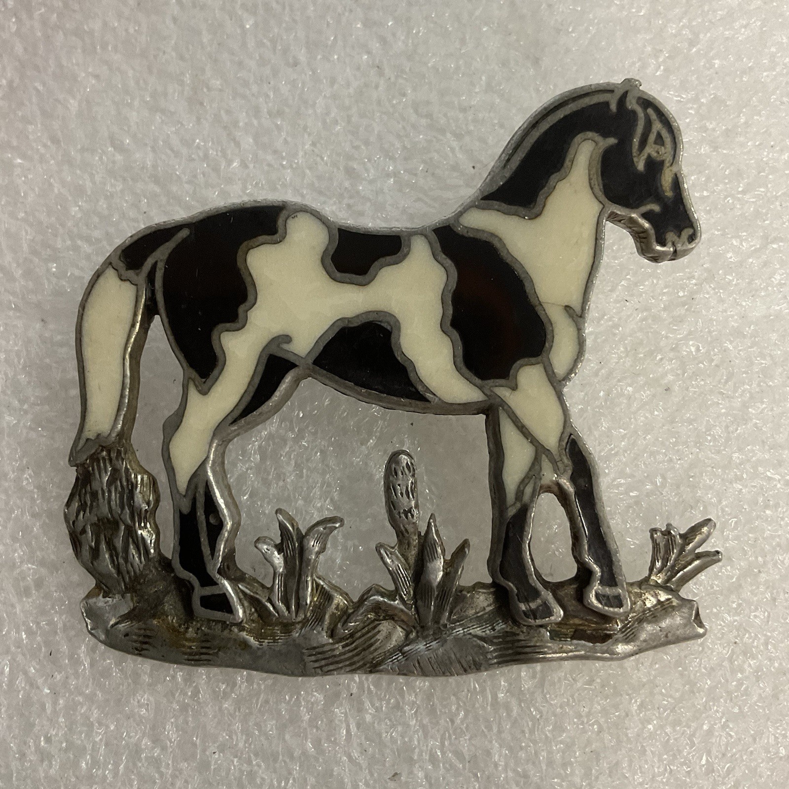 Frontier Bolo 2” Saddle Horse Black & White No Tie Included Western Attire - Image 2