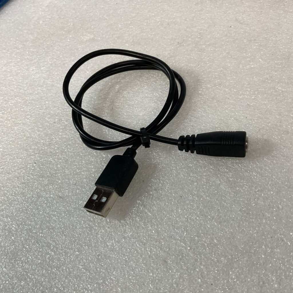 USB Type A Male to DC Barrel Jack Female Power Cable 24 in - Image 1