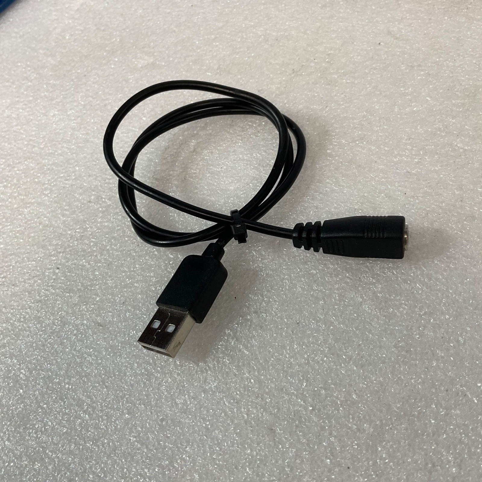 USB Type A Male to DC Barrel Jack Female Power Cable 24 in - Image 1