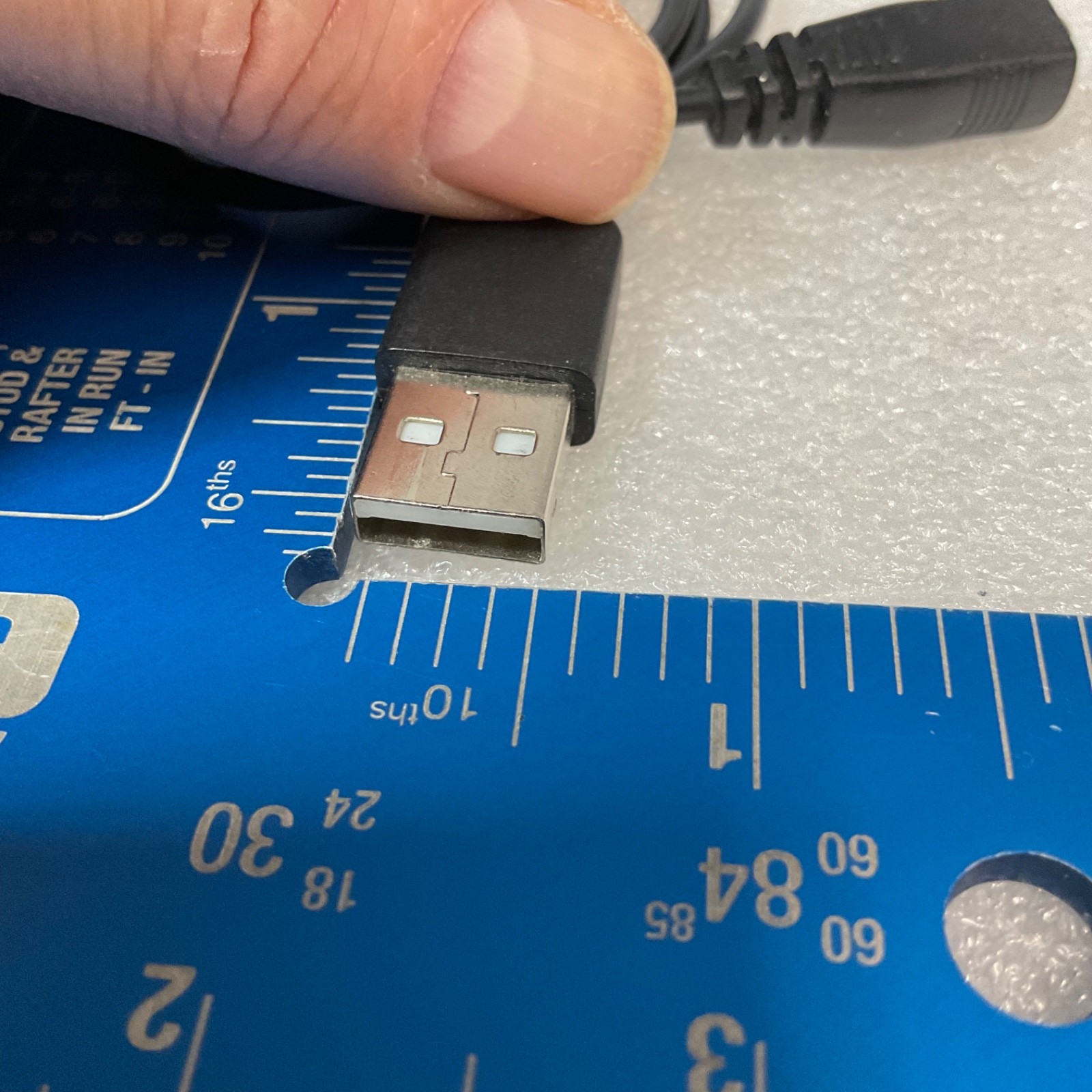 USB Type A Male to DC Barrel Jack Female Power Cable 24 in - Image 6