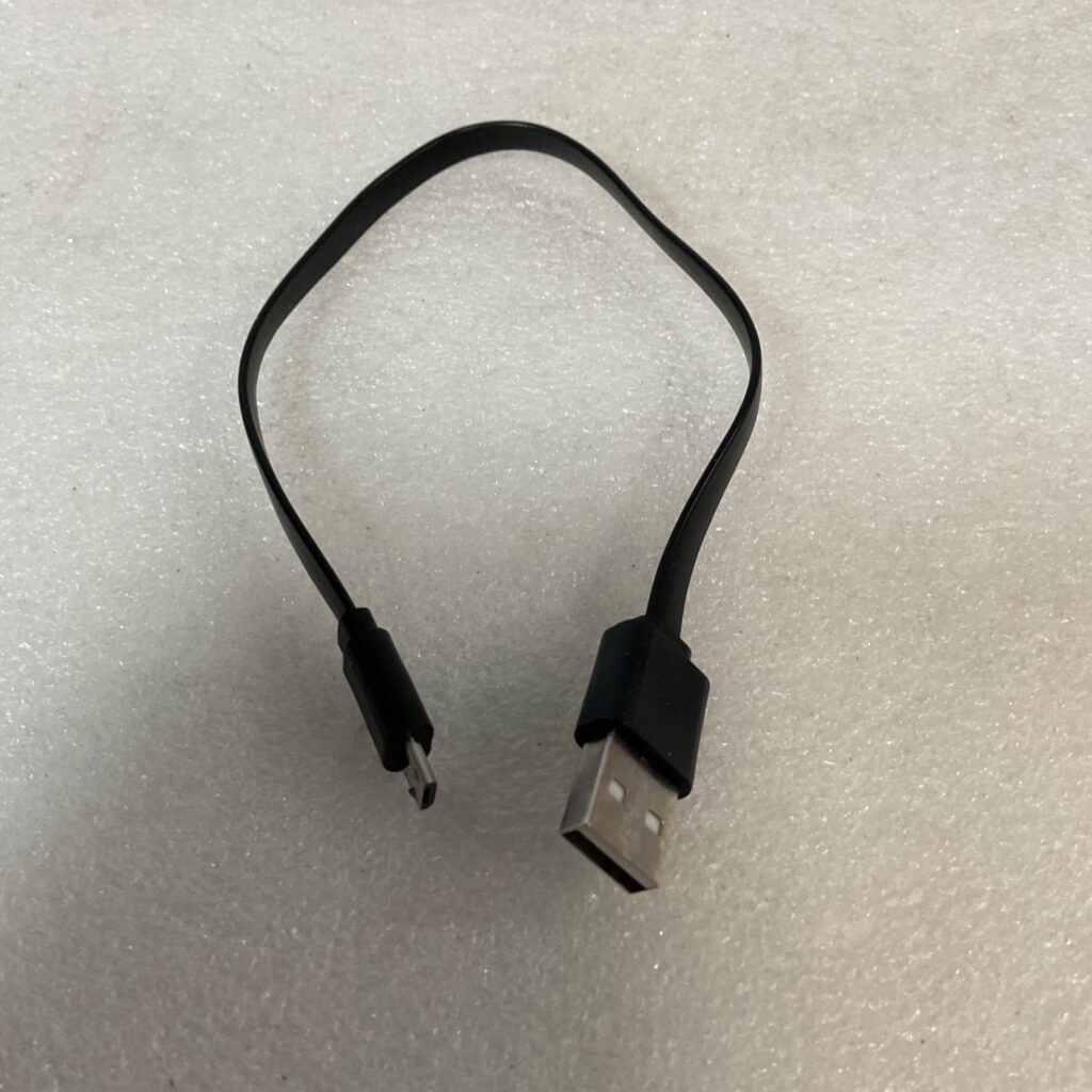 10in USB A to Micro USB Cable Black - Image 1