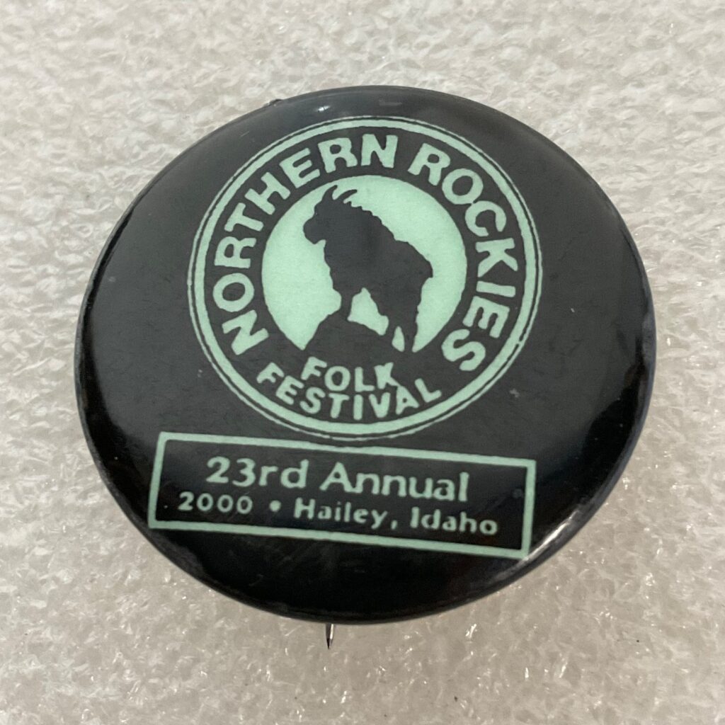 2000 Northern Rockies Folk Festival Pin 23rd Annual Hailey Idaho 1.25in Souvenir - Image 1