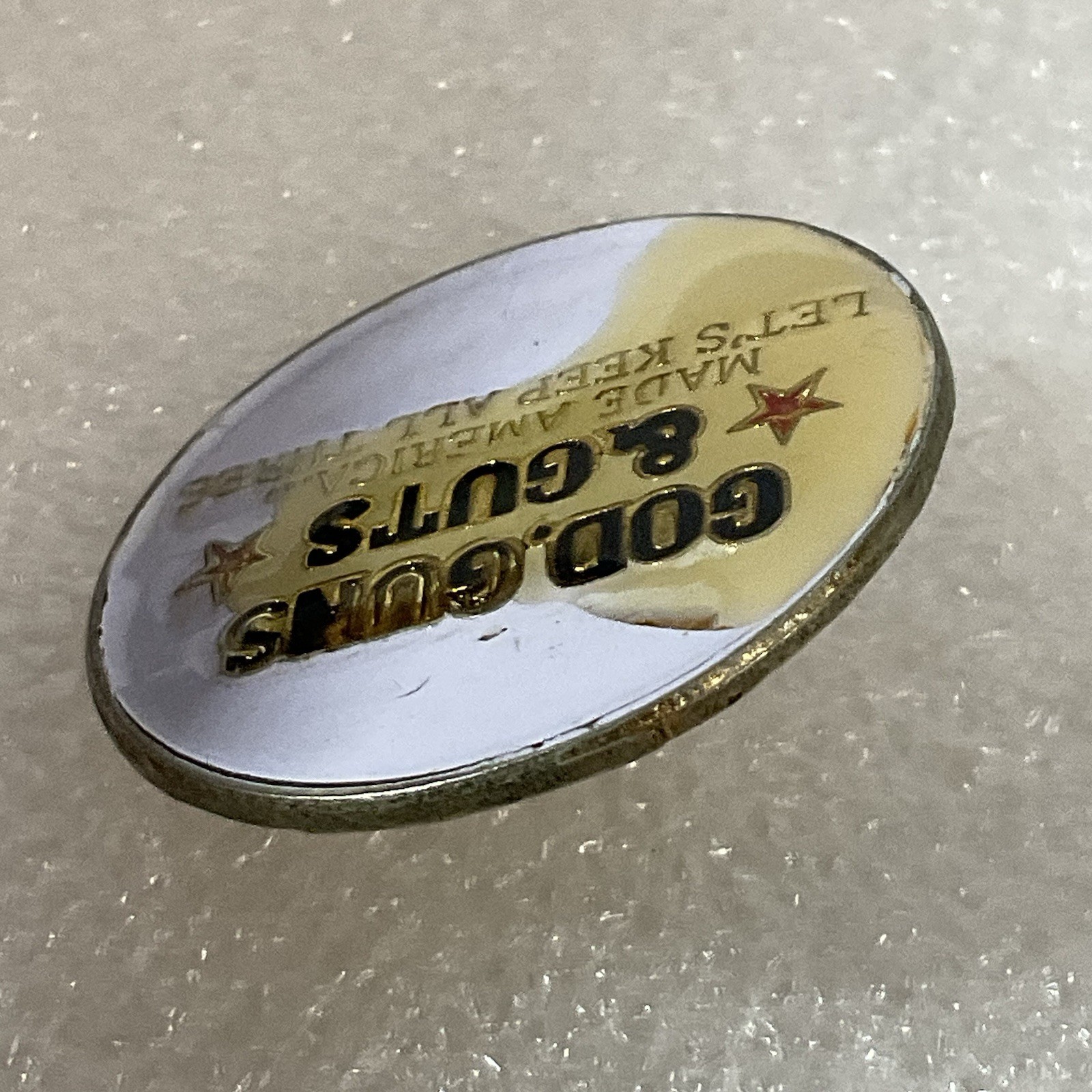 God Guts And Guns Let's Keep All Three Lapel Pin - Image 7