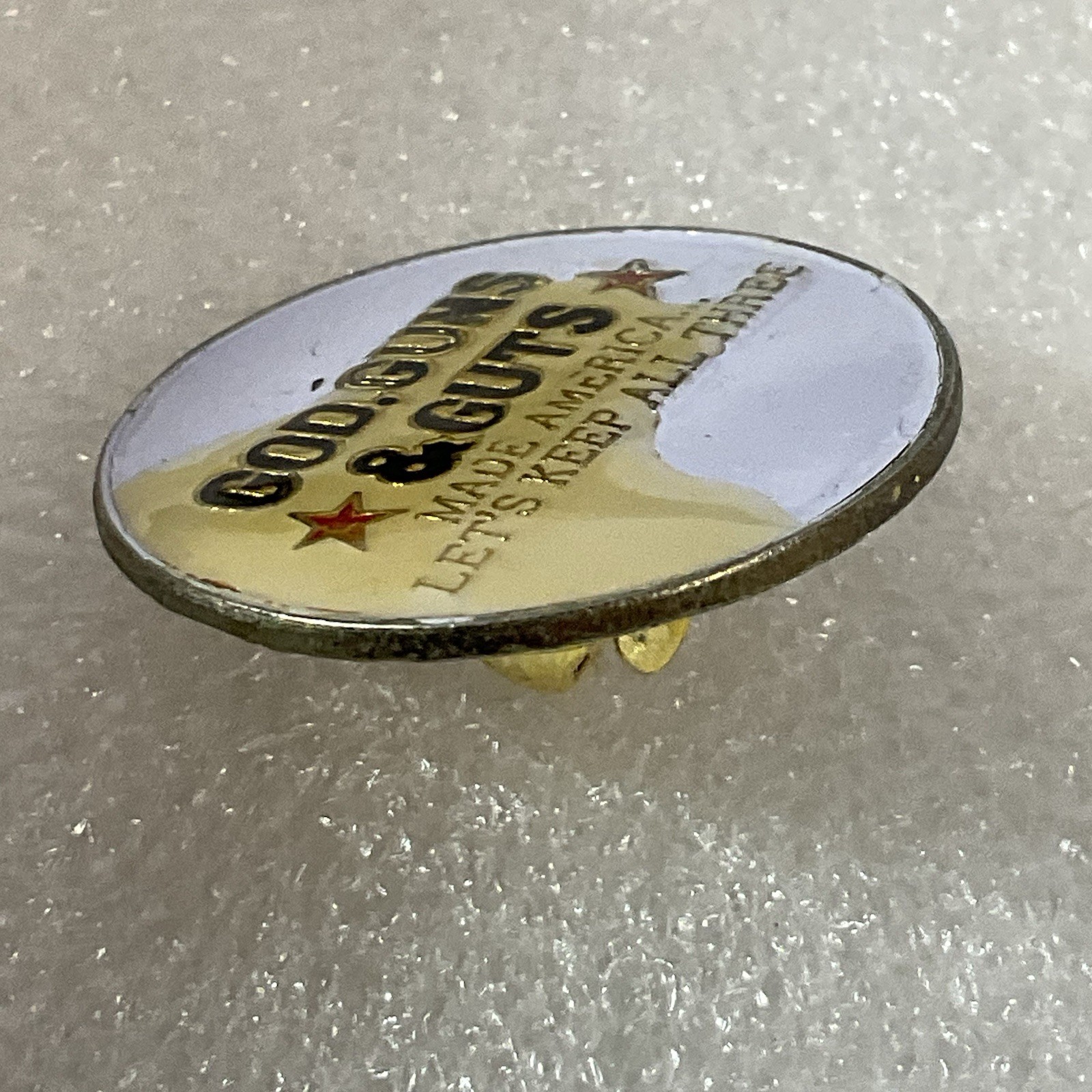 God Guts And Guns Let's Keep All Three Lapel Pin - Image 8