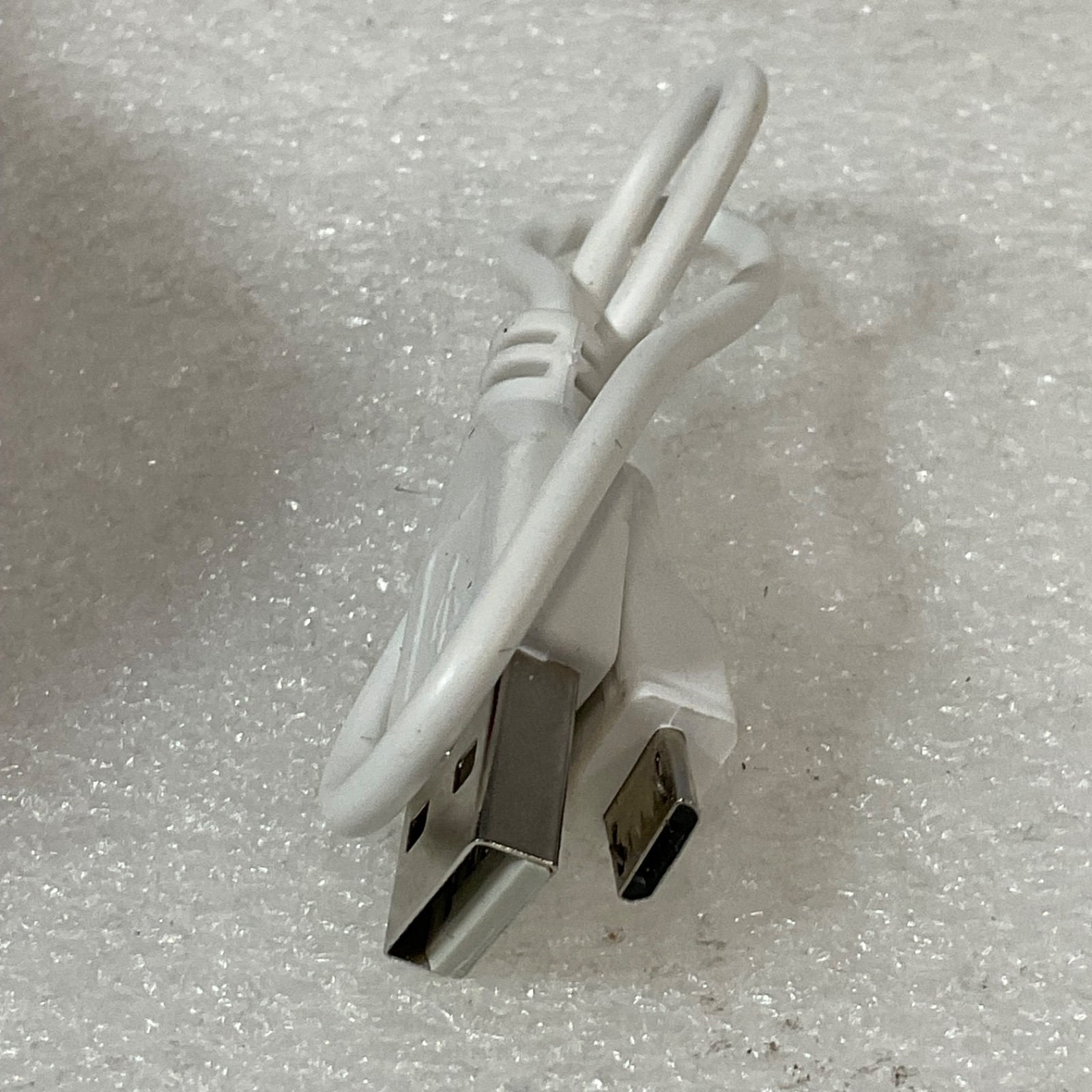 USB Type A to Micro USB Cable White 10 in Charging Data Cord - Image 1