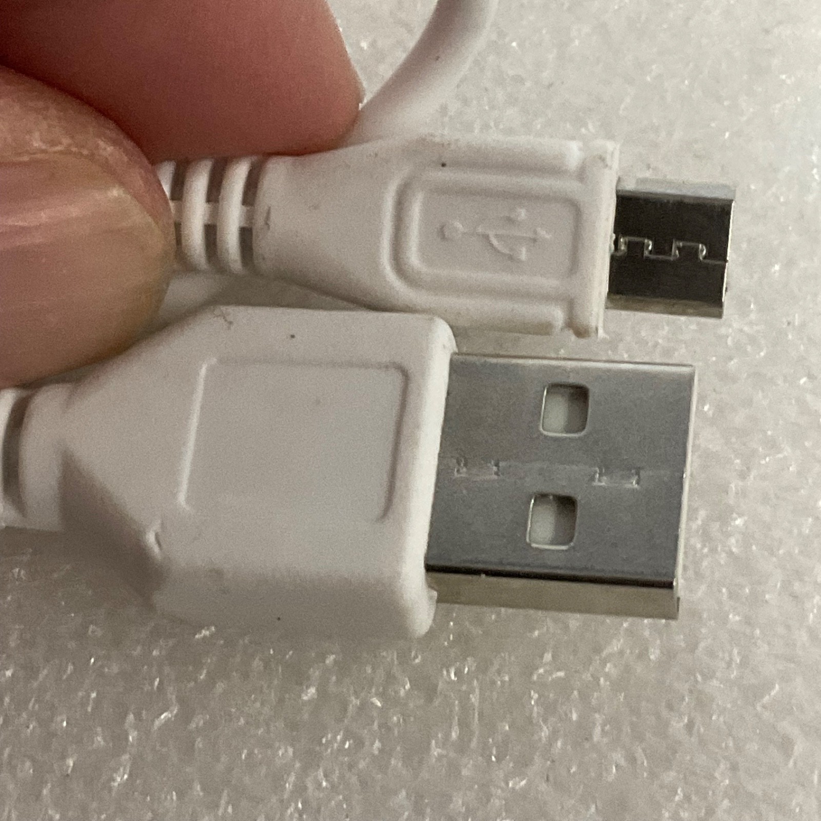 USB Type A to Micro USB Cable White 10 in Charging Data Cord - Image 3