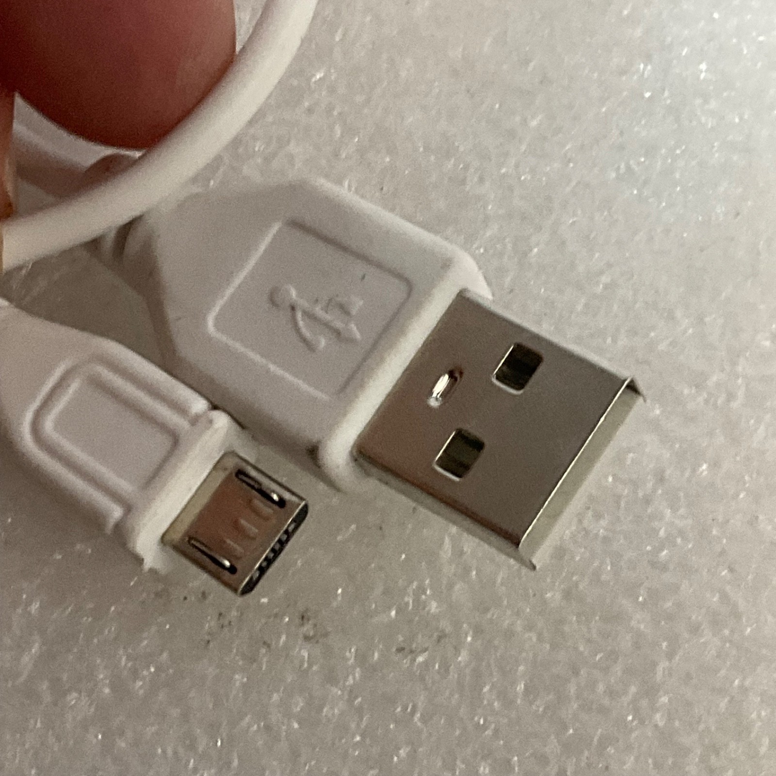 USB Type A to Micro USB Cable White 10 in Charging Data Cord - Image 2