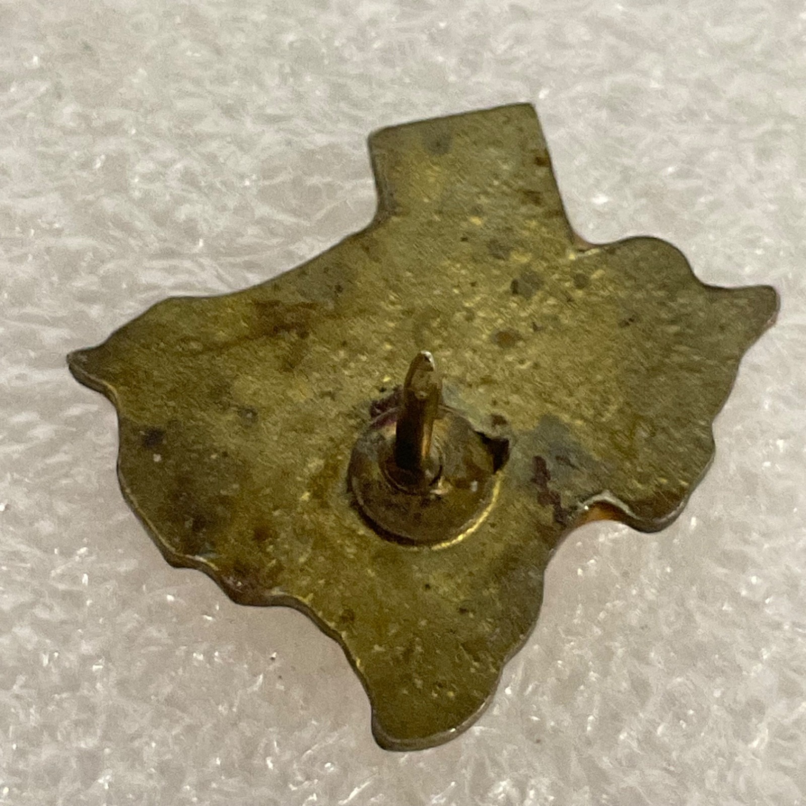 Vintage Texas State Longhorn Enamel Pin 1in Gold Tone Souvenir Lapel Badge - Image 2