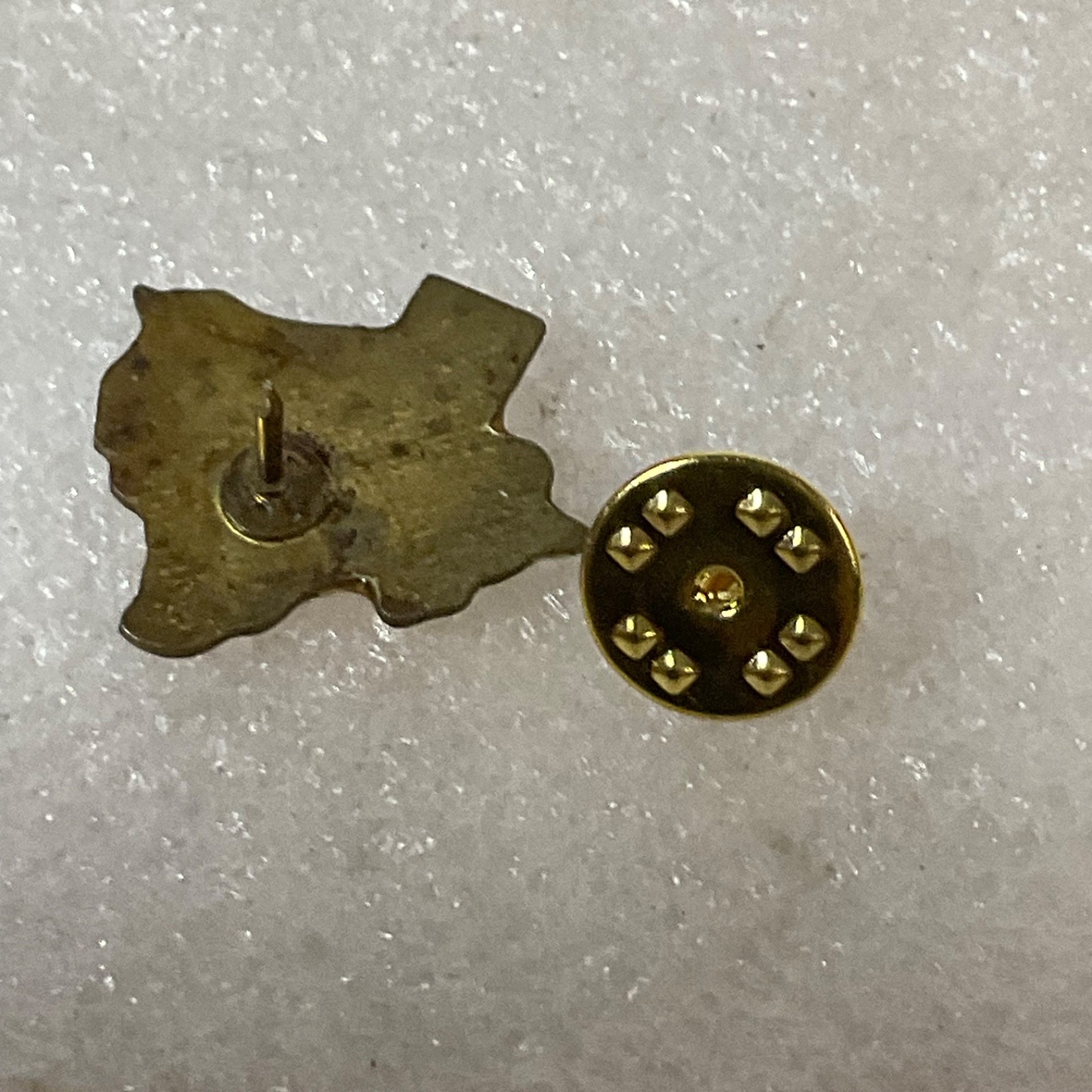 Vintage Texas State Longhorn Enamel Pin 1in Gold Tone Souvenir Lapel Badge - Image 4