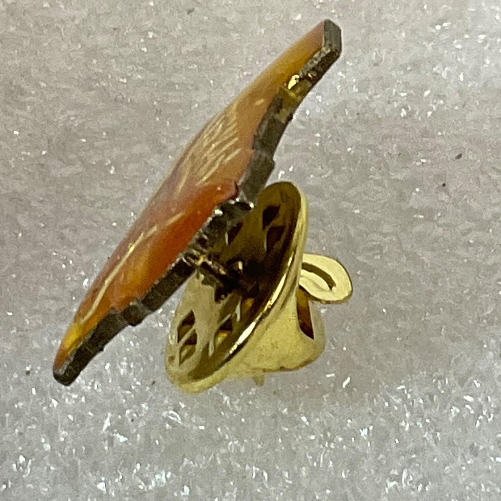 Vintage Texas State Longhorn Enamel Pin 1in Gold Tone Souvenir Lapel Badge - Image 6