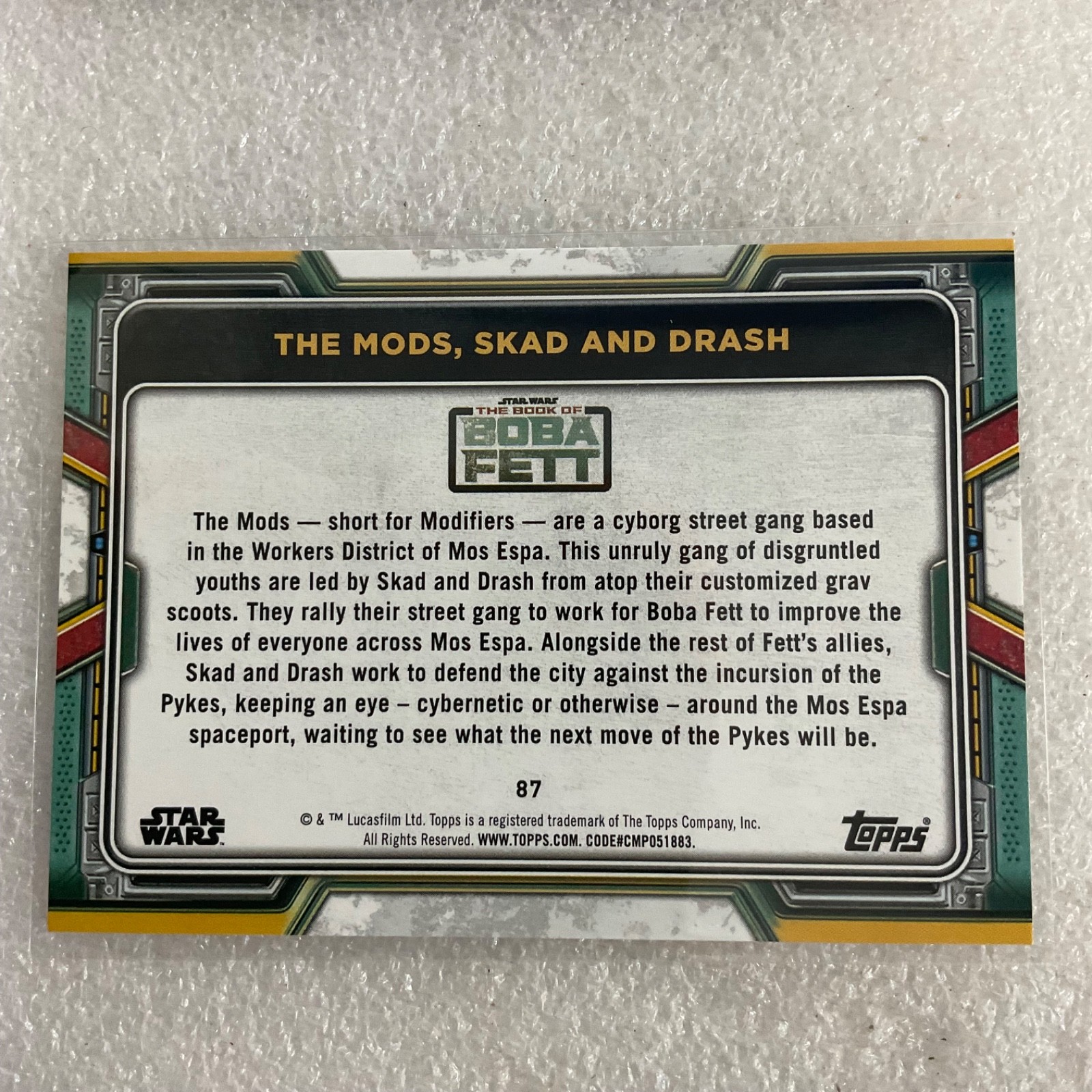 2022 Topps Star Wars Book of Boba Fett 8 Card Lot Grogu Cad Bane CA-4 - Image 13