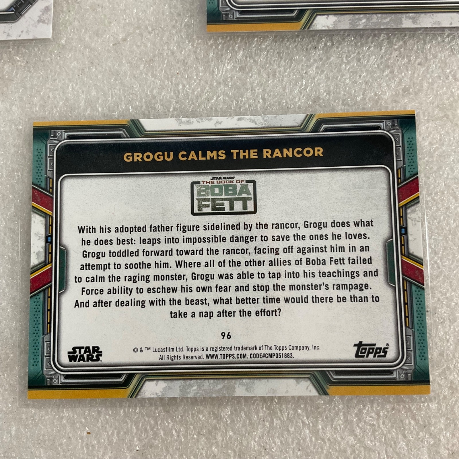 2022 Topps Star Wars Book of Boba Fett 8 Card Lot Grogu Cad Bane CA-4 - Image 17