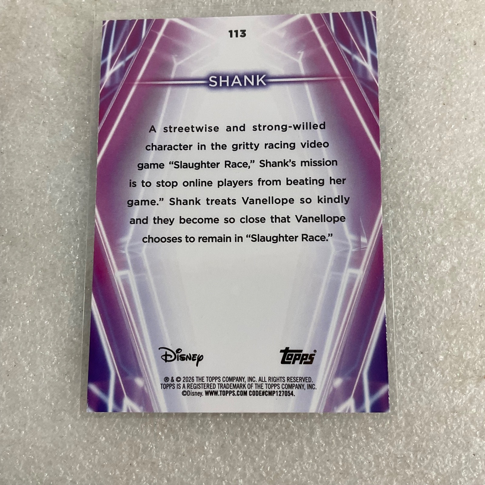 2026 Topps Disney Neon Pixar Card Lot Roxanne Hank Shank Anger 5 Cards - Image 9