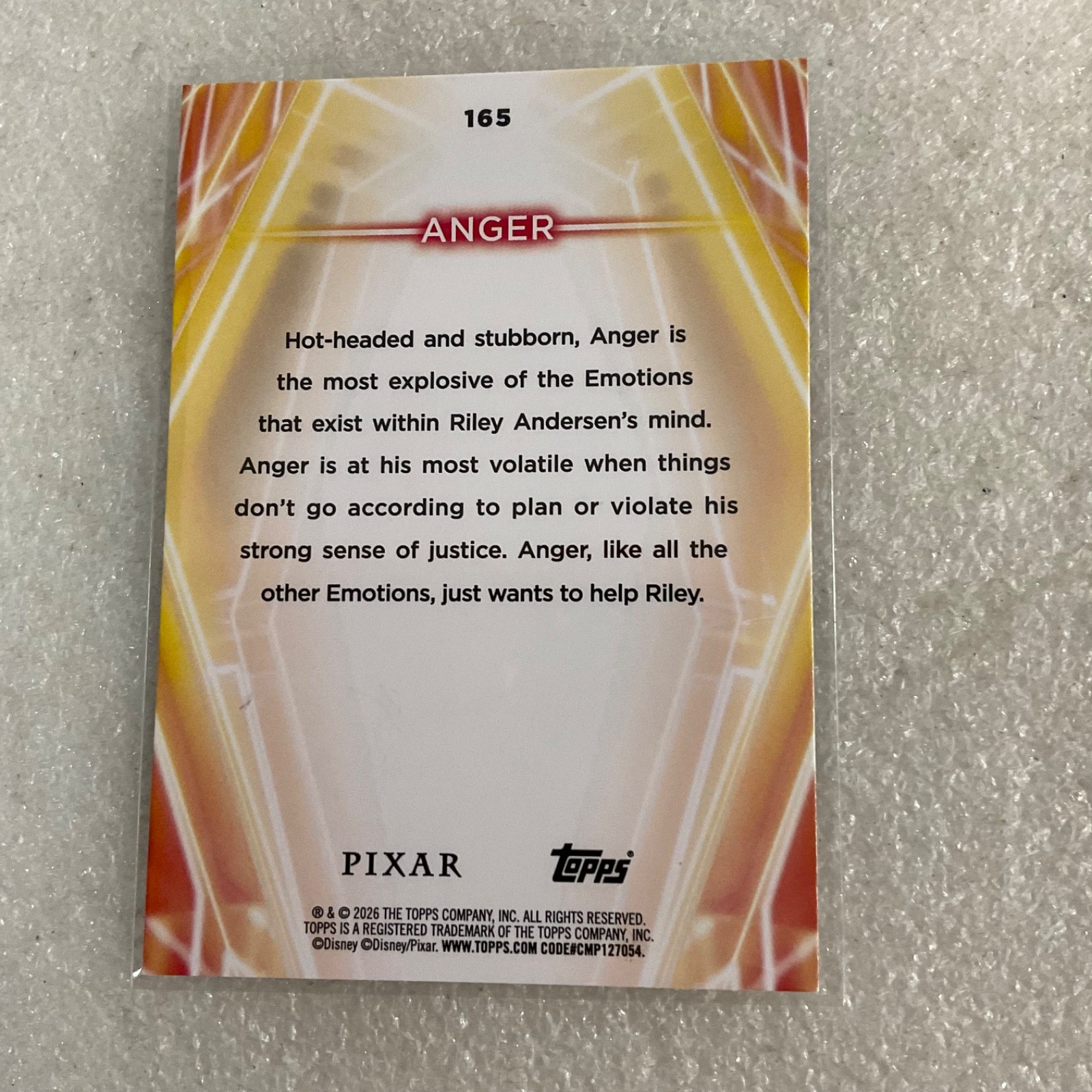 2026 Topps Disney Neon Pixar Card Lot Roxanne Hank Shank Anger 5 Cards - Image 10