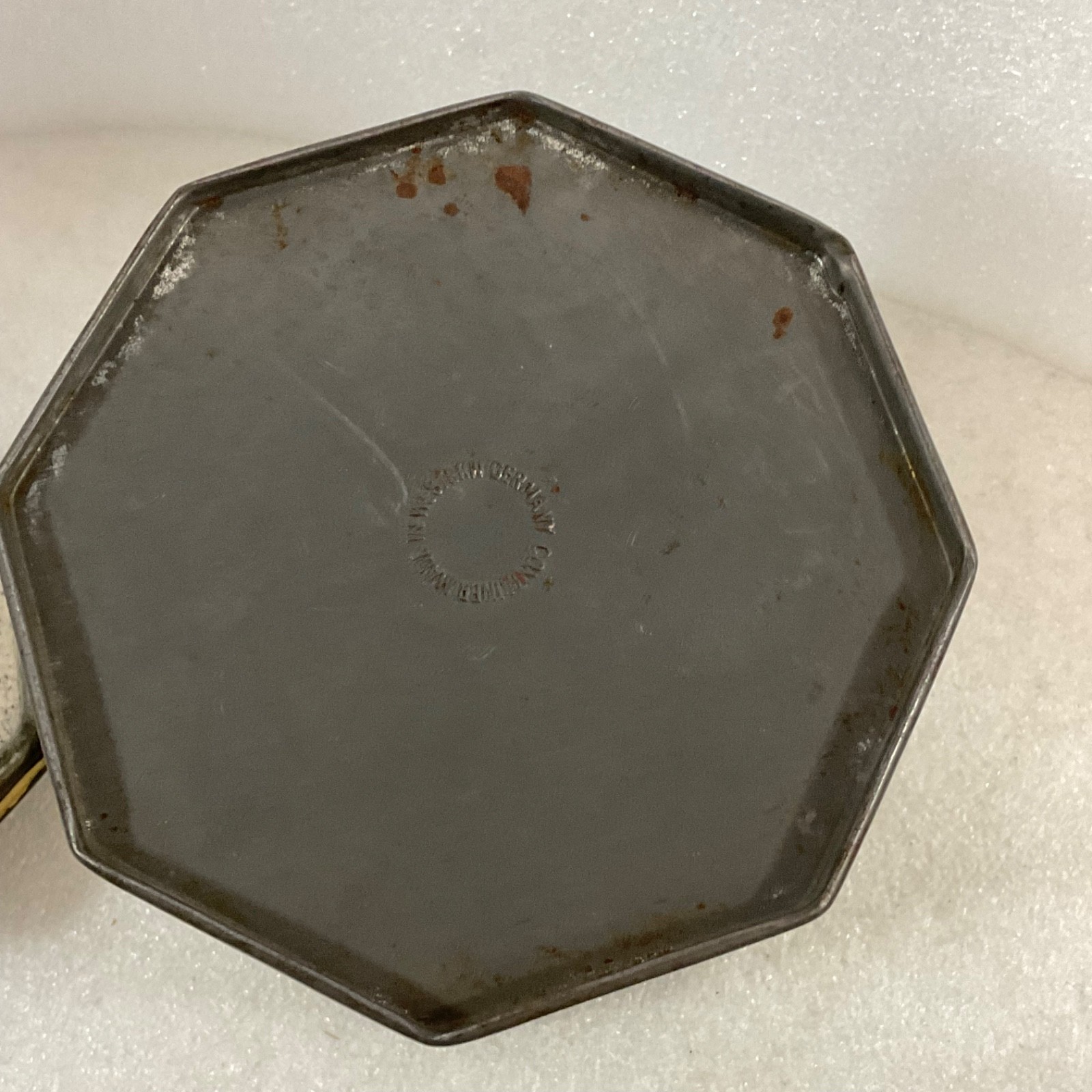 Made in Western Germany Octagon Tin Dutch Windmill Sailboat 4.75 in - Image 6