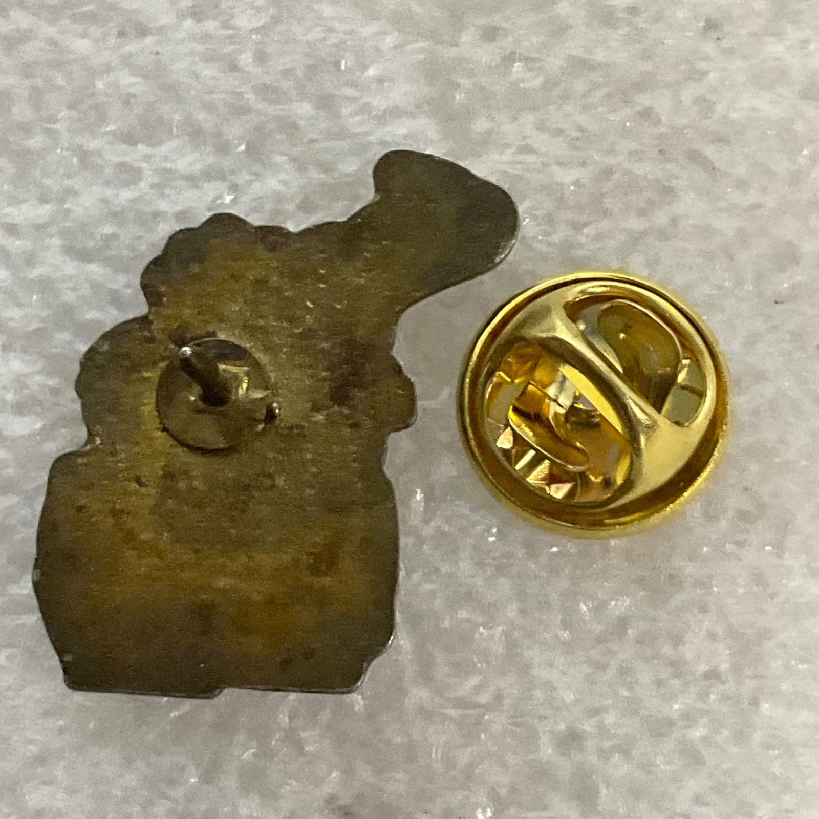 Vintage Michigan State Pin Flint Lansing Detroit Auto Design 1in Souvenir Lapel - Image 4