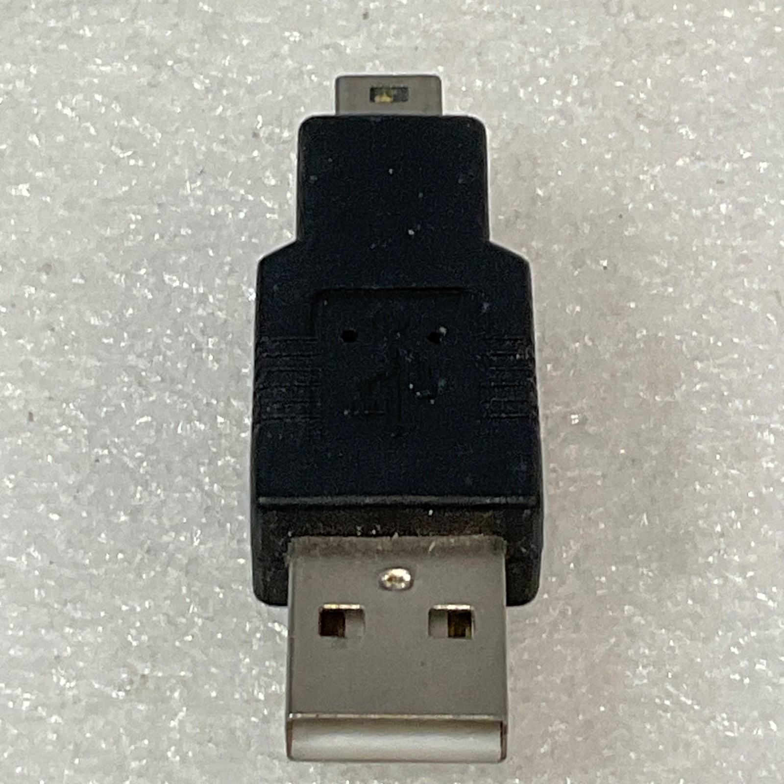 GE USB Type A Male to Mini-B Male Adapter 2 in Black - Image 1