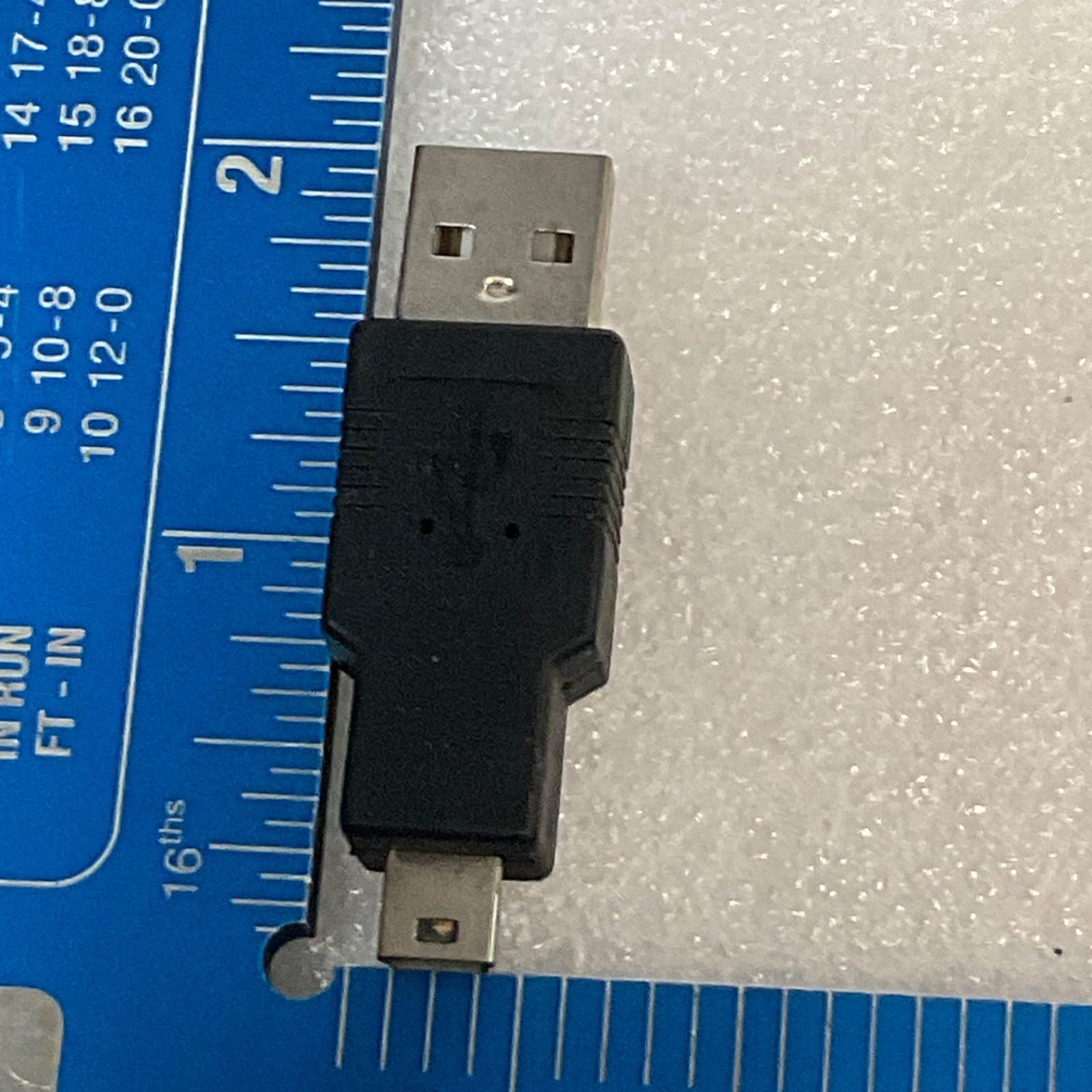 GE USB Type A Male to Mini-B Male Adapter 2 in Black - Image 7