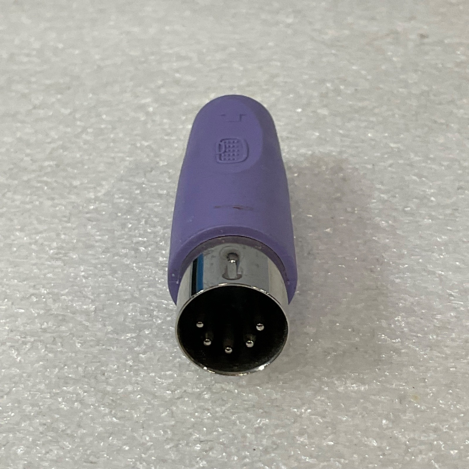 6-Pin Mini-DIN Male to Female Adapter Purple Coupler 501237-0000 - Image 1