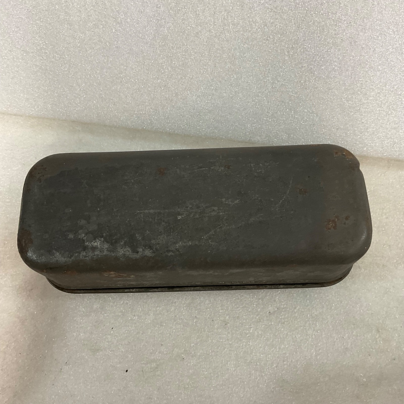 Model of 1916 Embossed Metal Storage Tin Box Case 7 in - Image 7