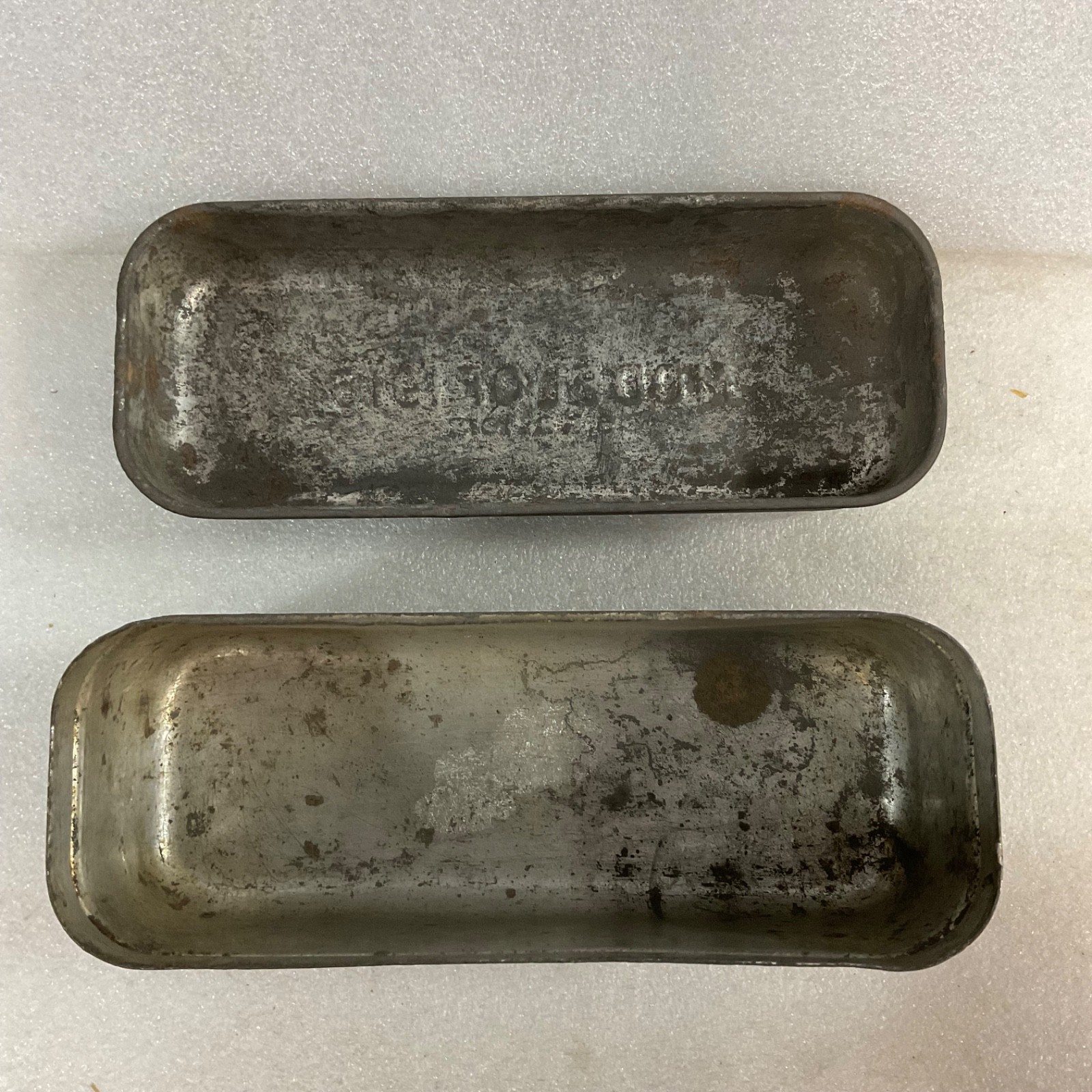 Model of 1916 Embossed Metal Storage Tin Box Case 7 in - Image 8