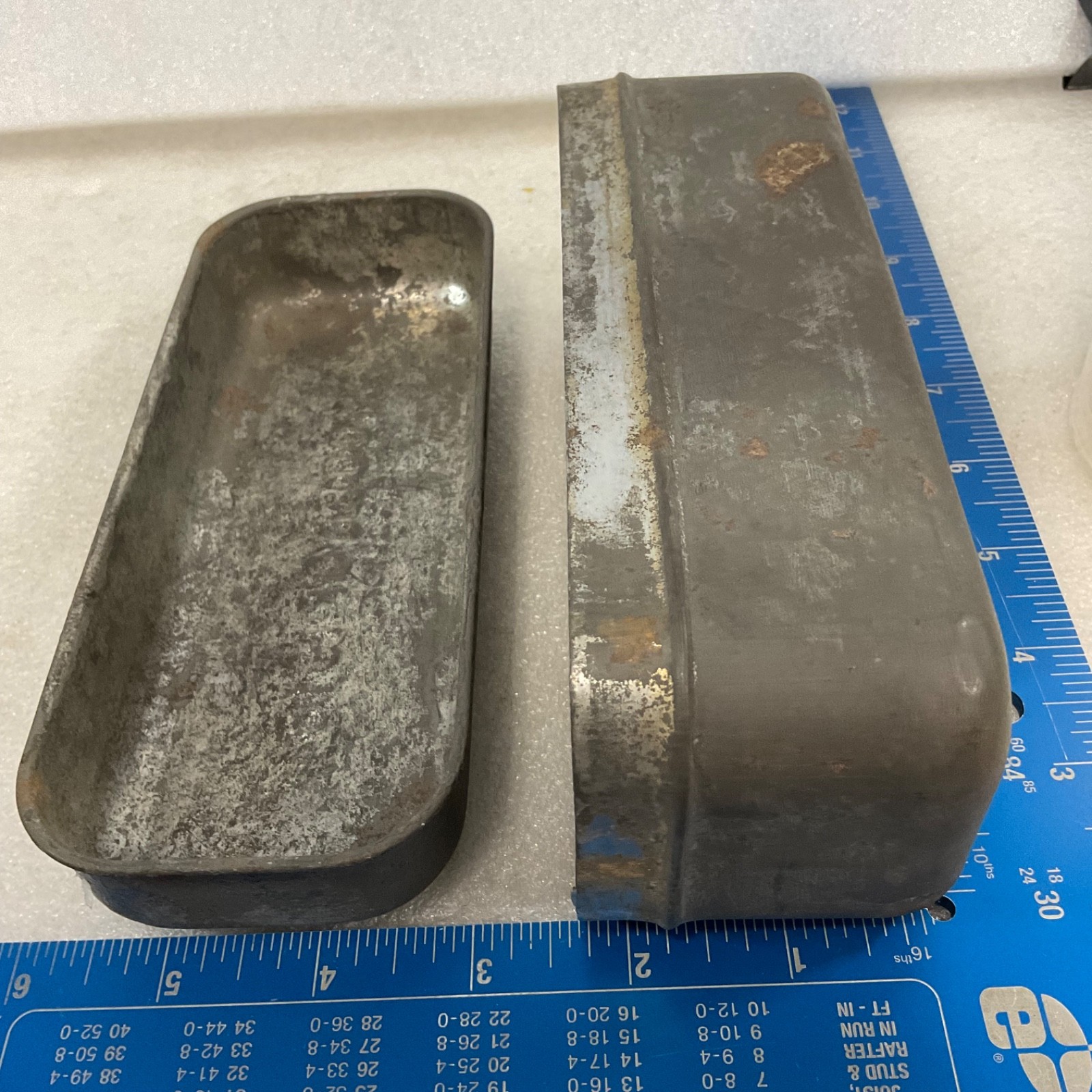 Model of 1916 Embossed Metal Storage Tin Box Case 7 in - Image 12