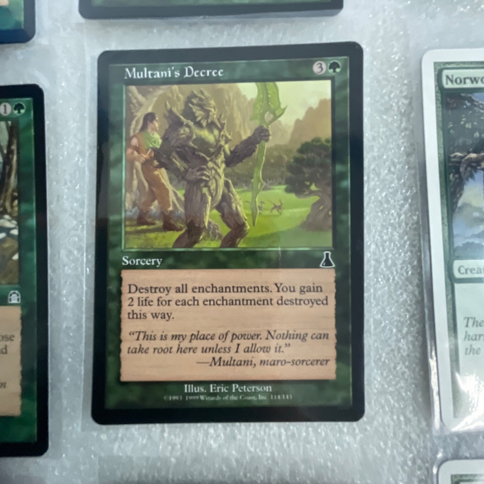 MTG 20 Card Green Lot Mixed Sets Naturalize Norwood Ranger Multani - Image 12