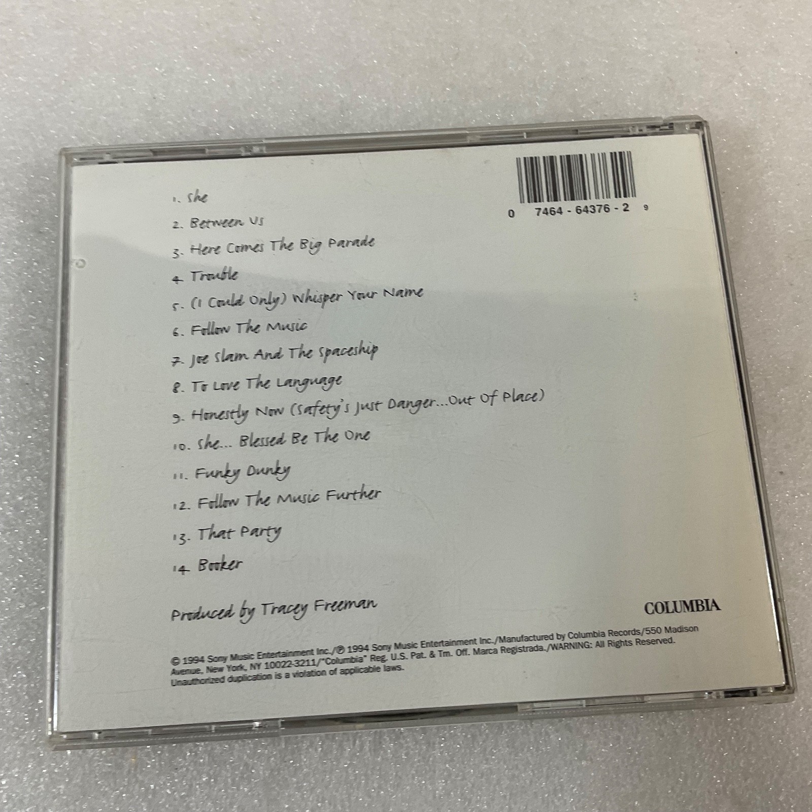 Harry Connick Jr She CD Album Jazz 1994 Columbia - Image 2