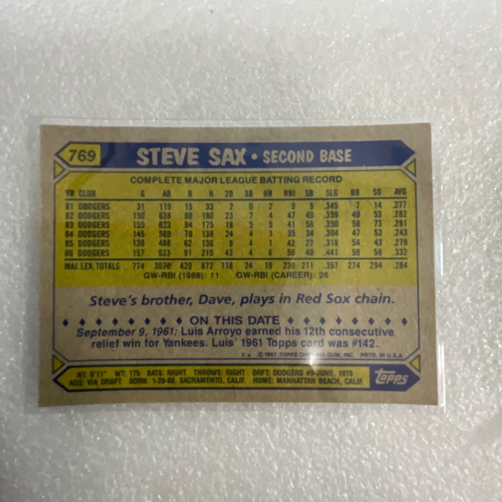 1985-90 Baseball 10 Card Lot Yogi Berra Dodgers Topps Donruss Fleer - Image 16