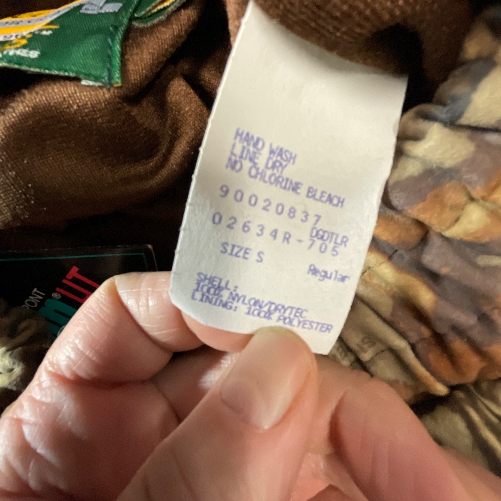 Cabela’s Dry-Plus Camo Hunting Pants Small Regular USA Made DuPont Teflon HT - Image 5