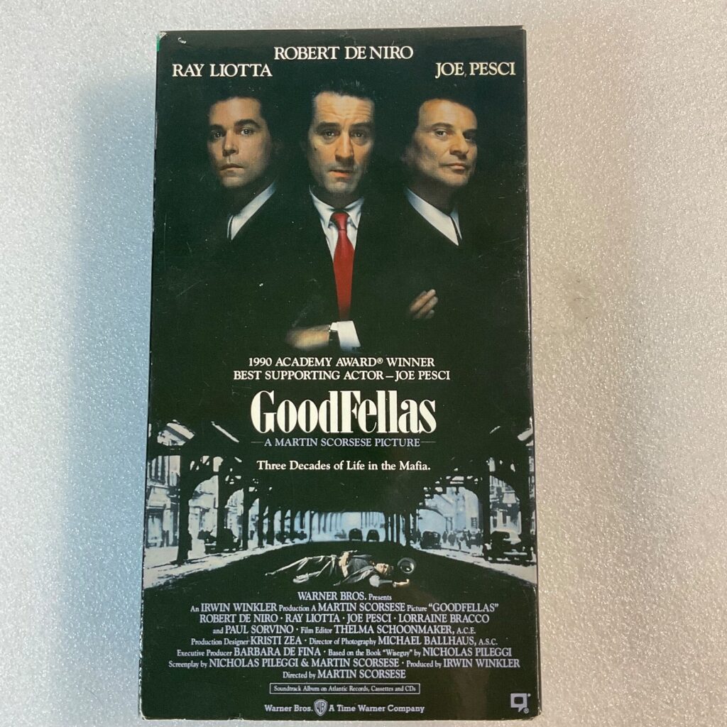 Goodfellas VHS Robert De Niro Ray Liotta Joe Pesci Martin Scorsese - Image 1
